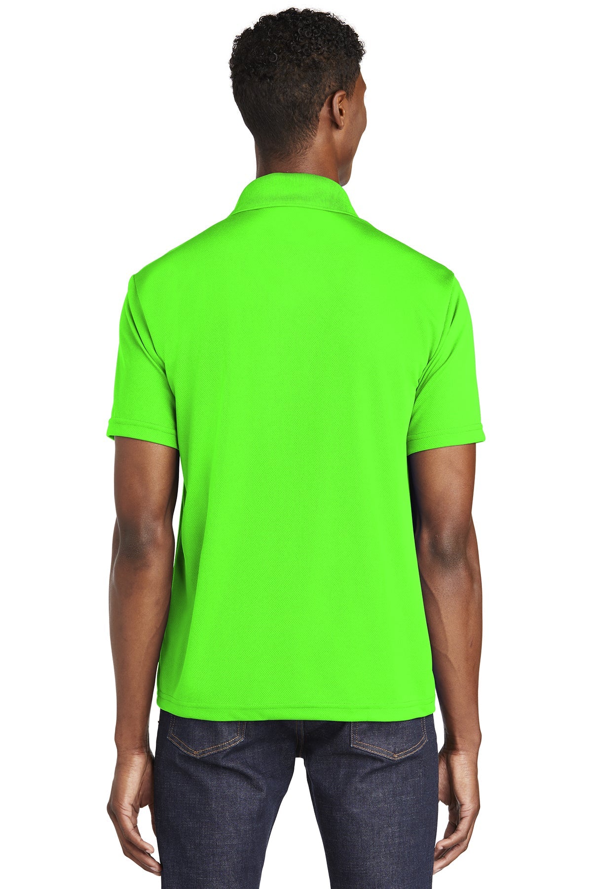 sport-tek_st640 _neon green_company_logo_polos