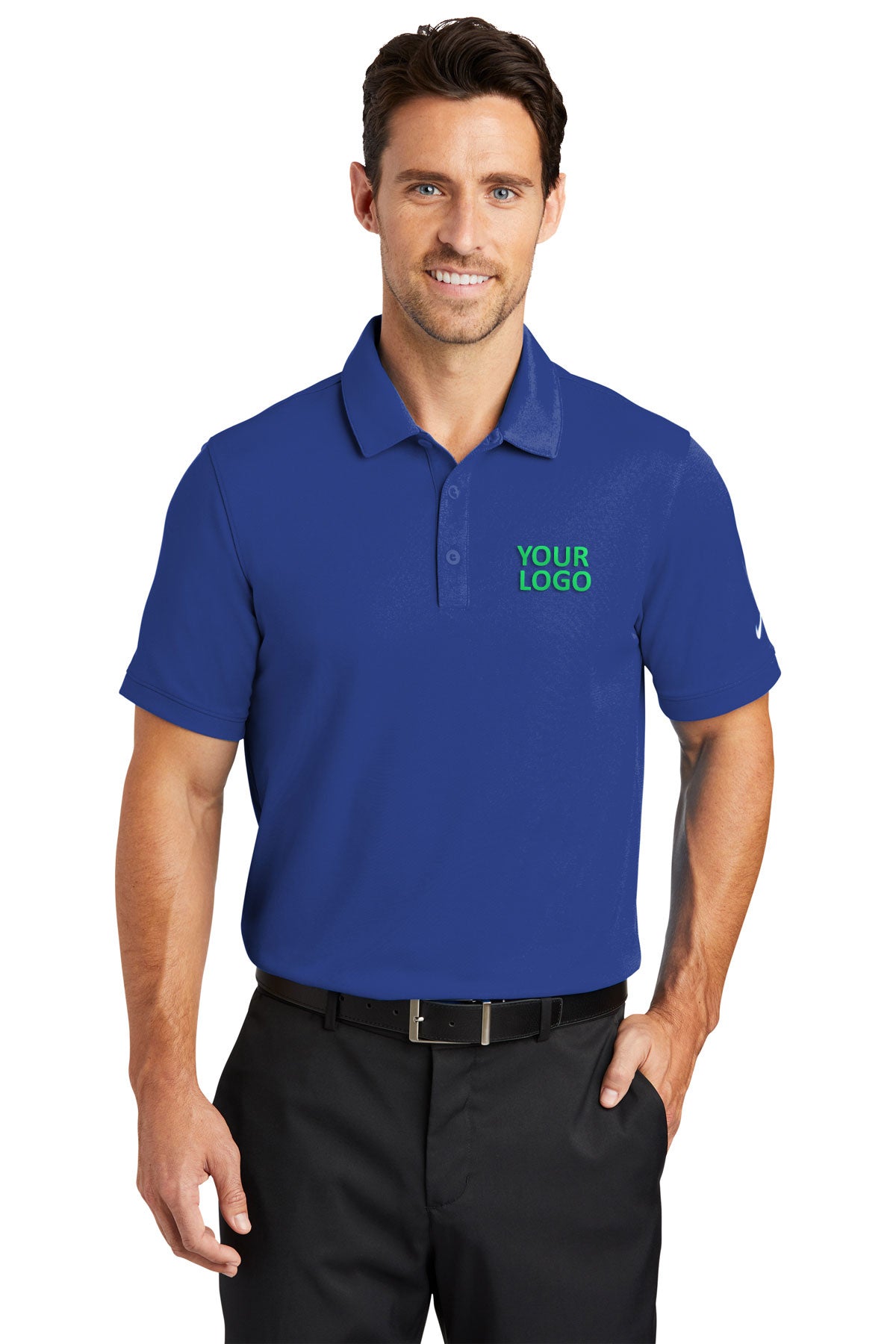 Nike Dri-FIT Solid Icon Pique Modern Fit Polo Deep Royal Blue