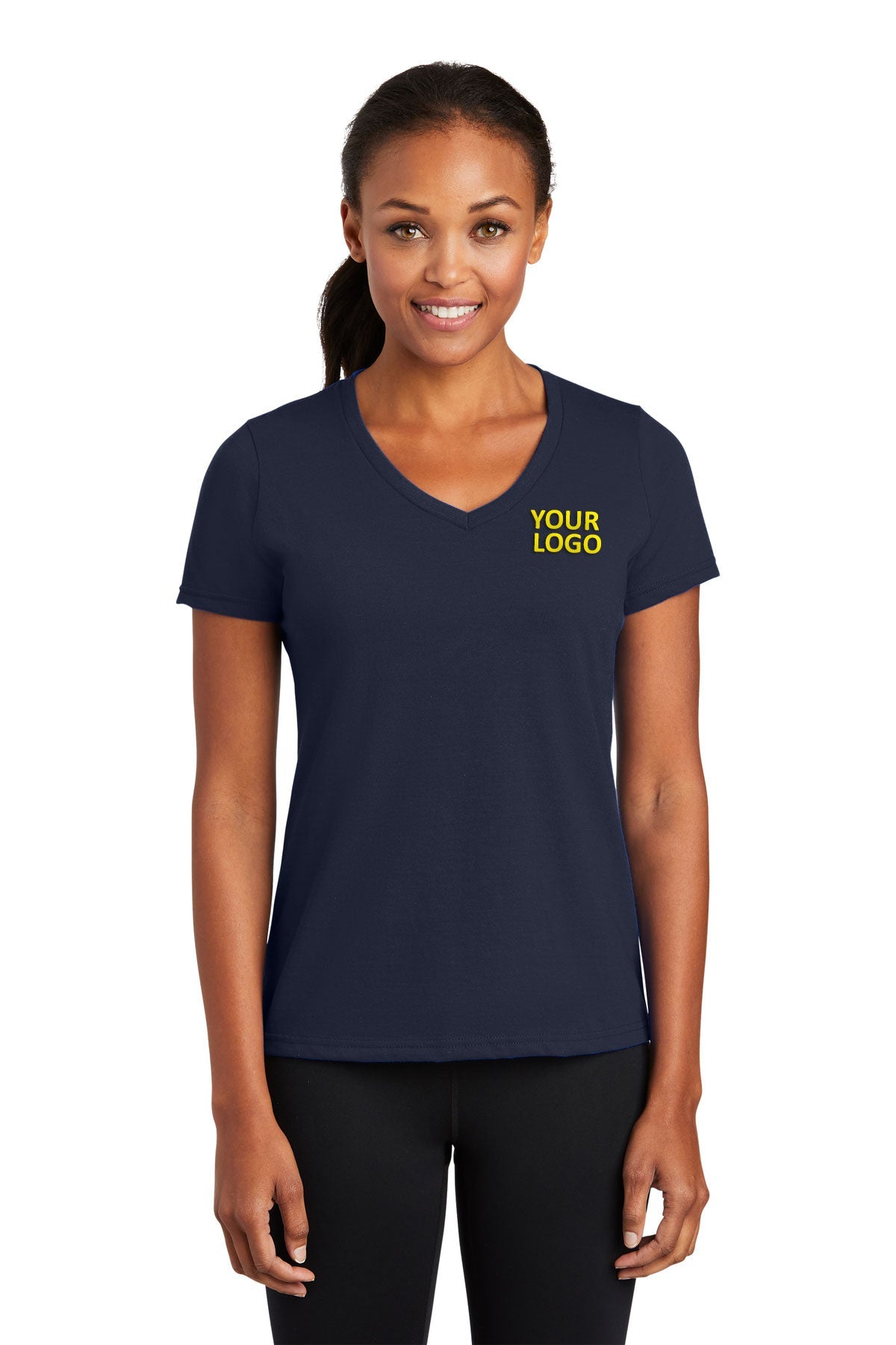 Port & Company Ladies Performance Blend V-Neck Tee