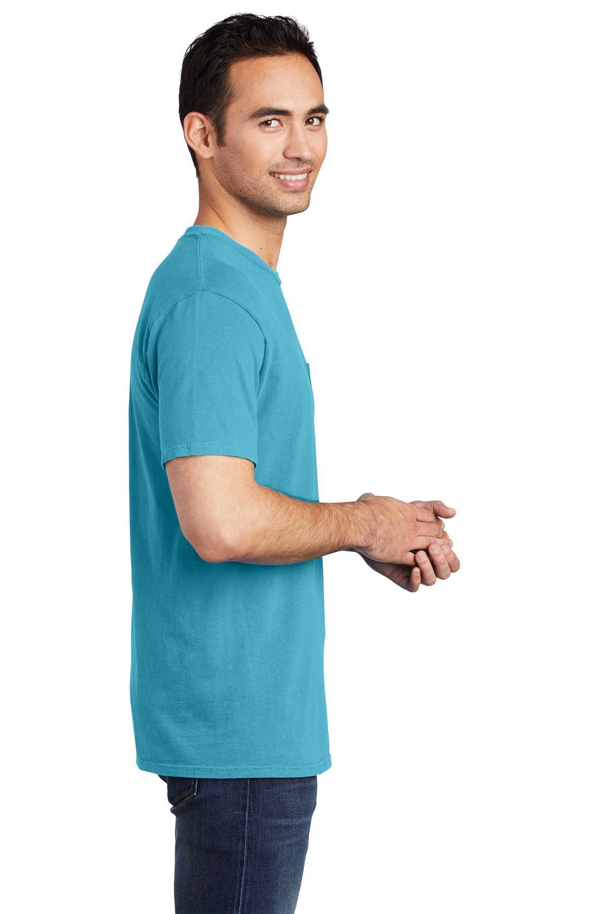 Port & Company Pigment-Dyed Pocket Tee