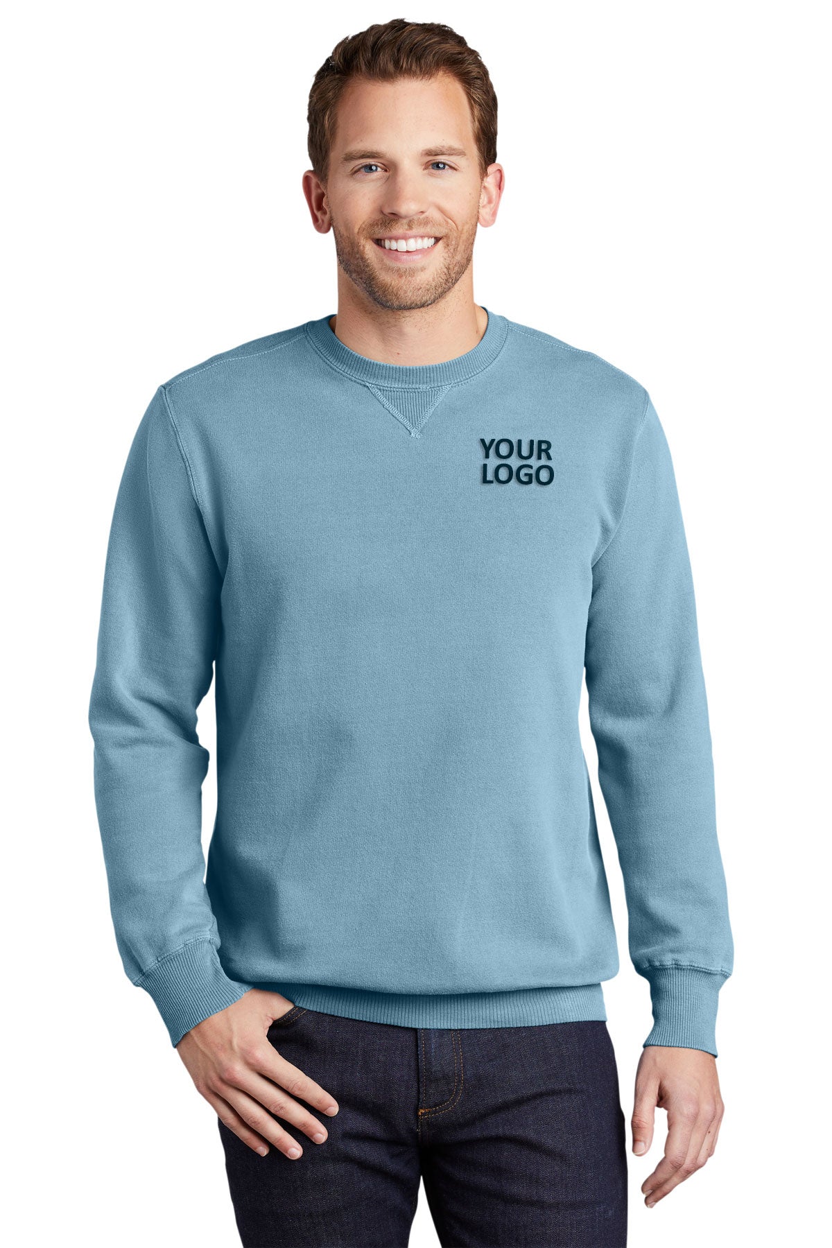 Port & Company Mist PC098 custom printed sweatshirts