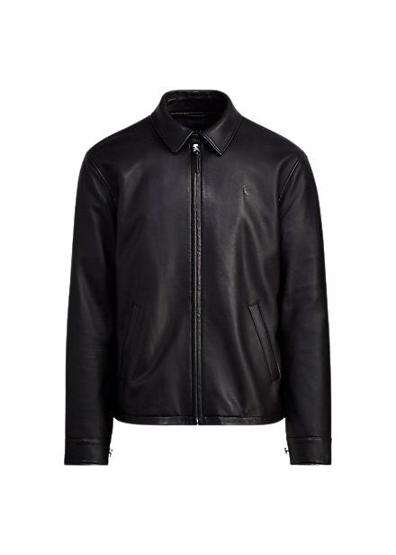 Black lambskin cheap leather jacket