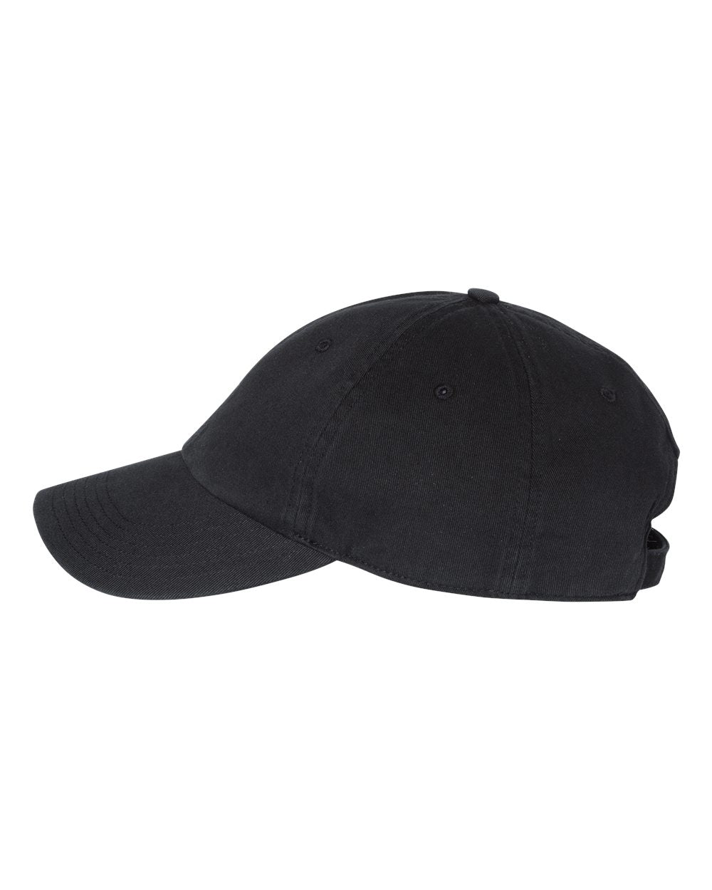 Richardson-Washed Custom Chino Caps, Black