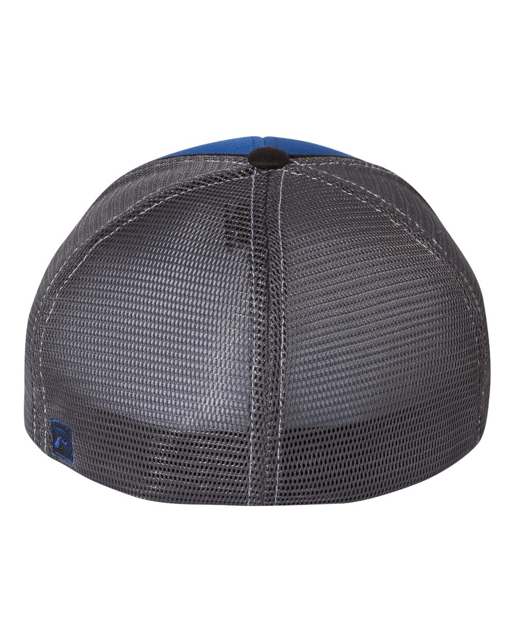 Richardson Fitted Pulse Customized Sportmesh with R-Flex Caps, Royal Charcoal Black Tri