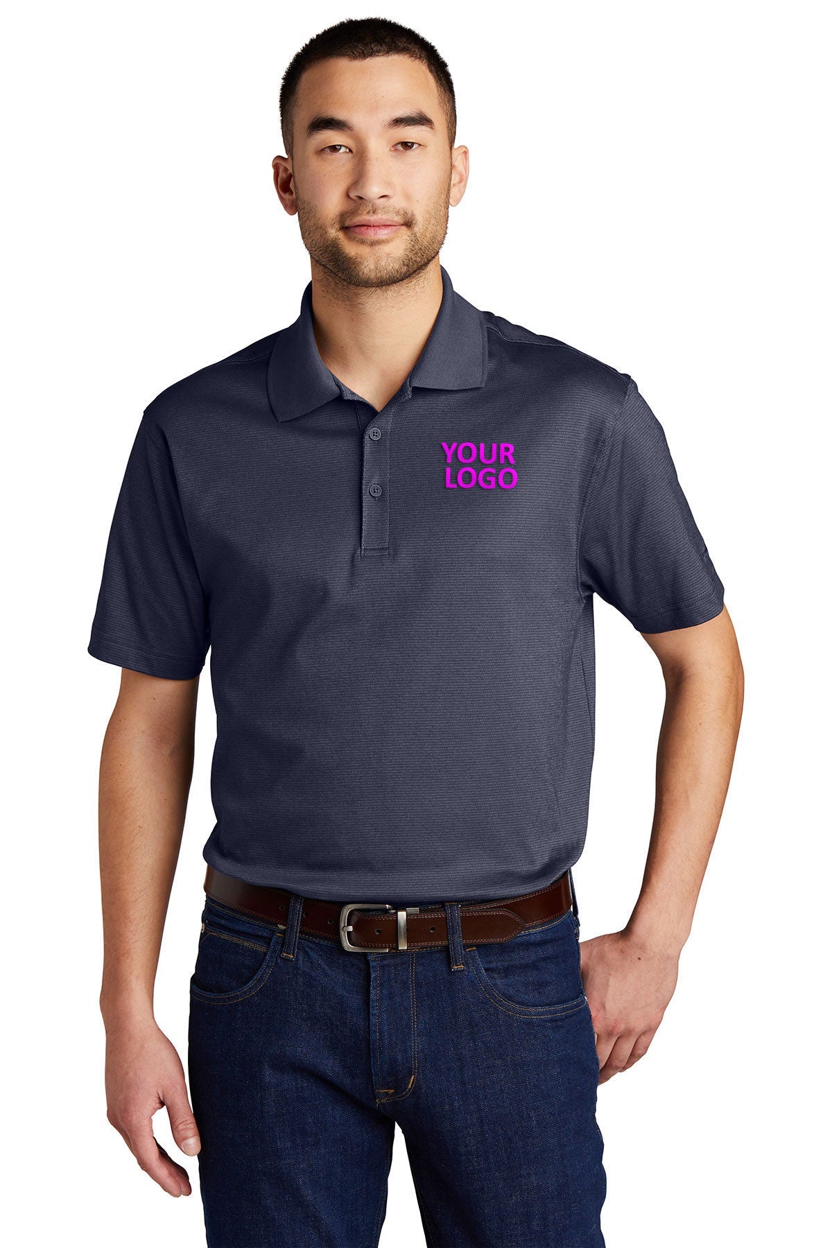 Eddie Bauer Navy EB102 custom women's polo shirts