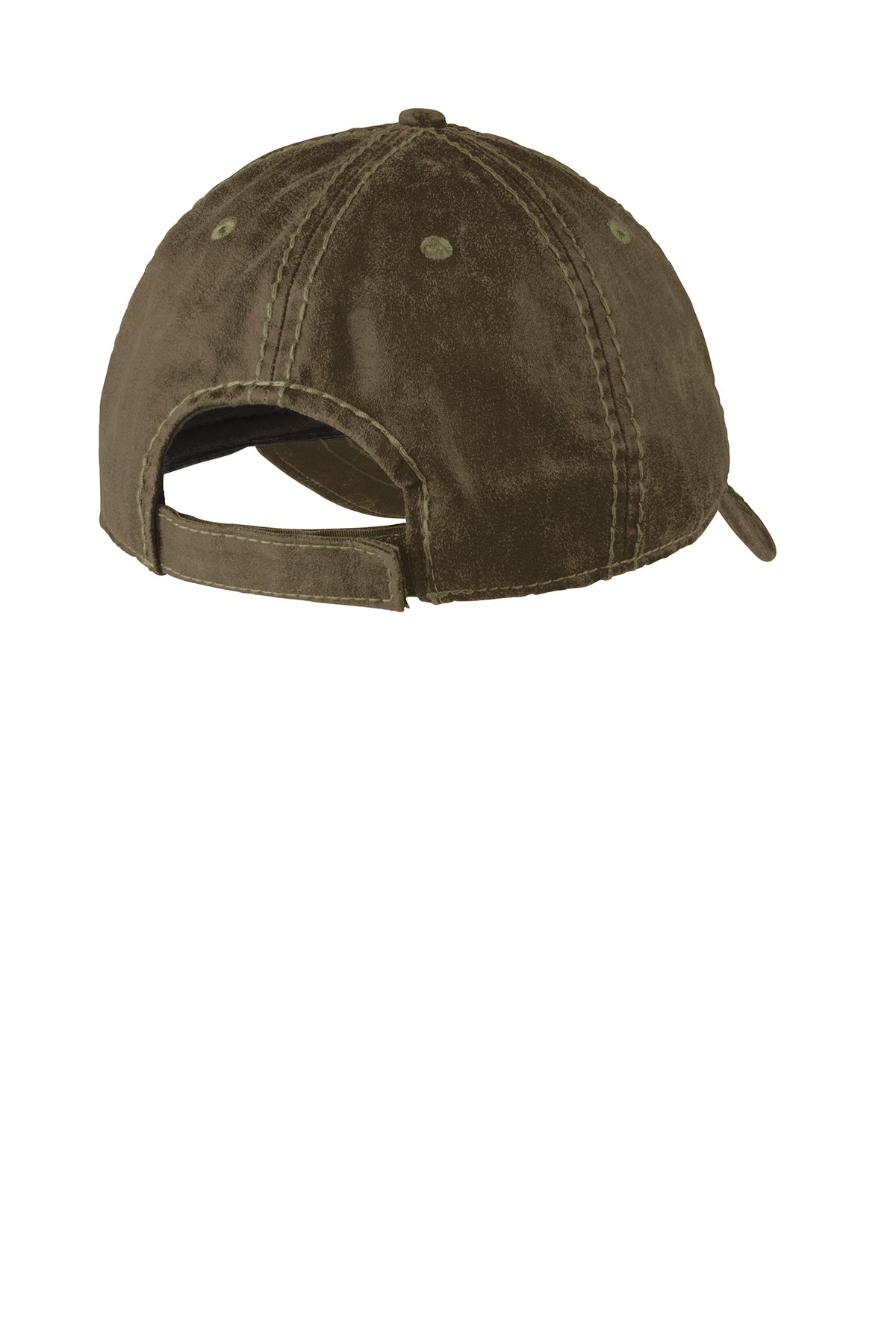 Port Authority Pigment Print Customized Distressed Caps, Brown