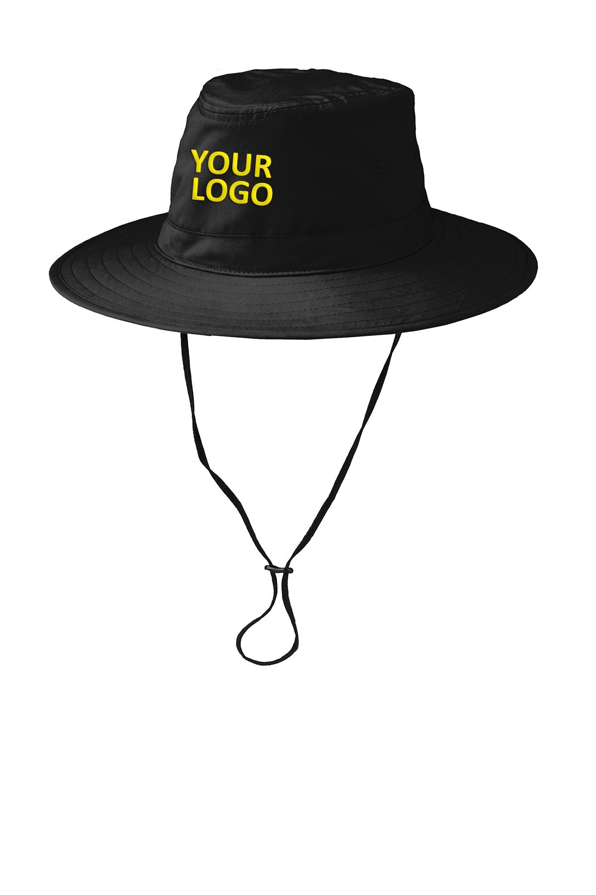 Port Authority Lifestyle Brim Customized Hats, Black