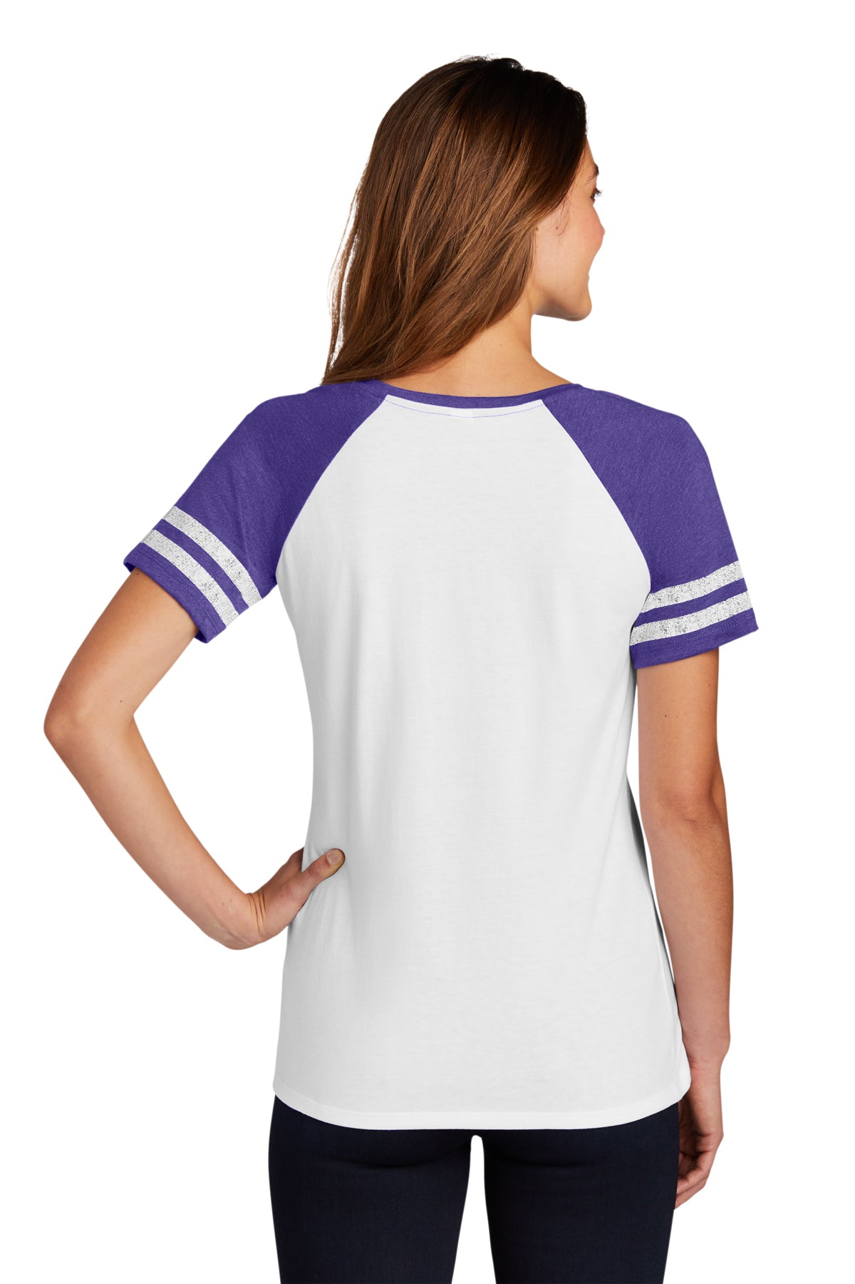District Made Ladies Game V-Neck Tee