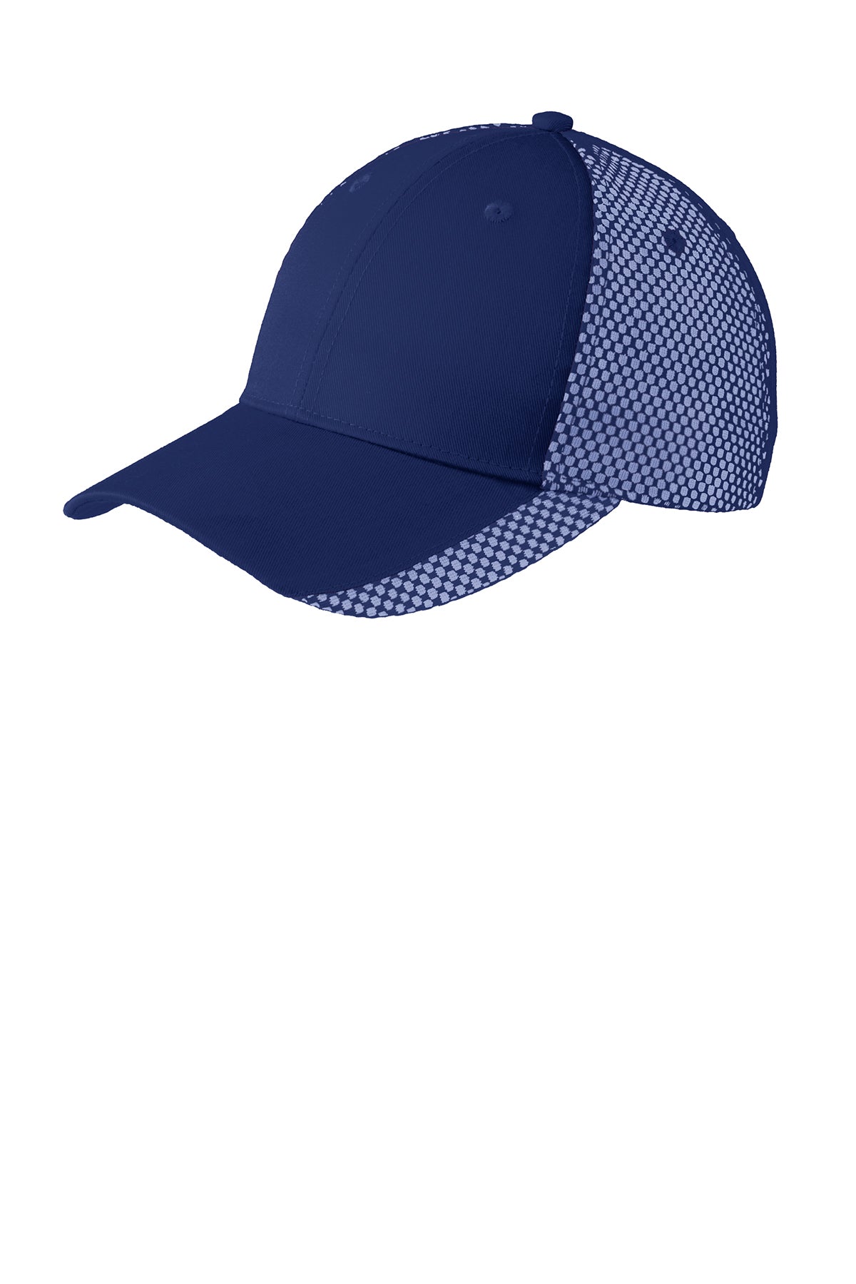 Port Authority Two-Color Mesh Back Branded Caps, Royal/ White