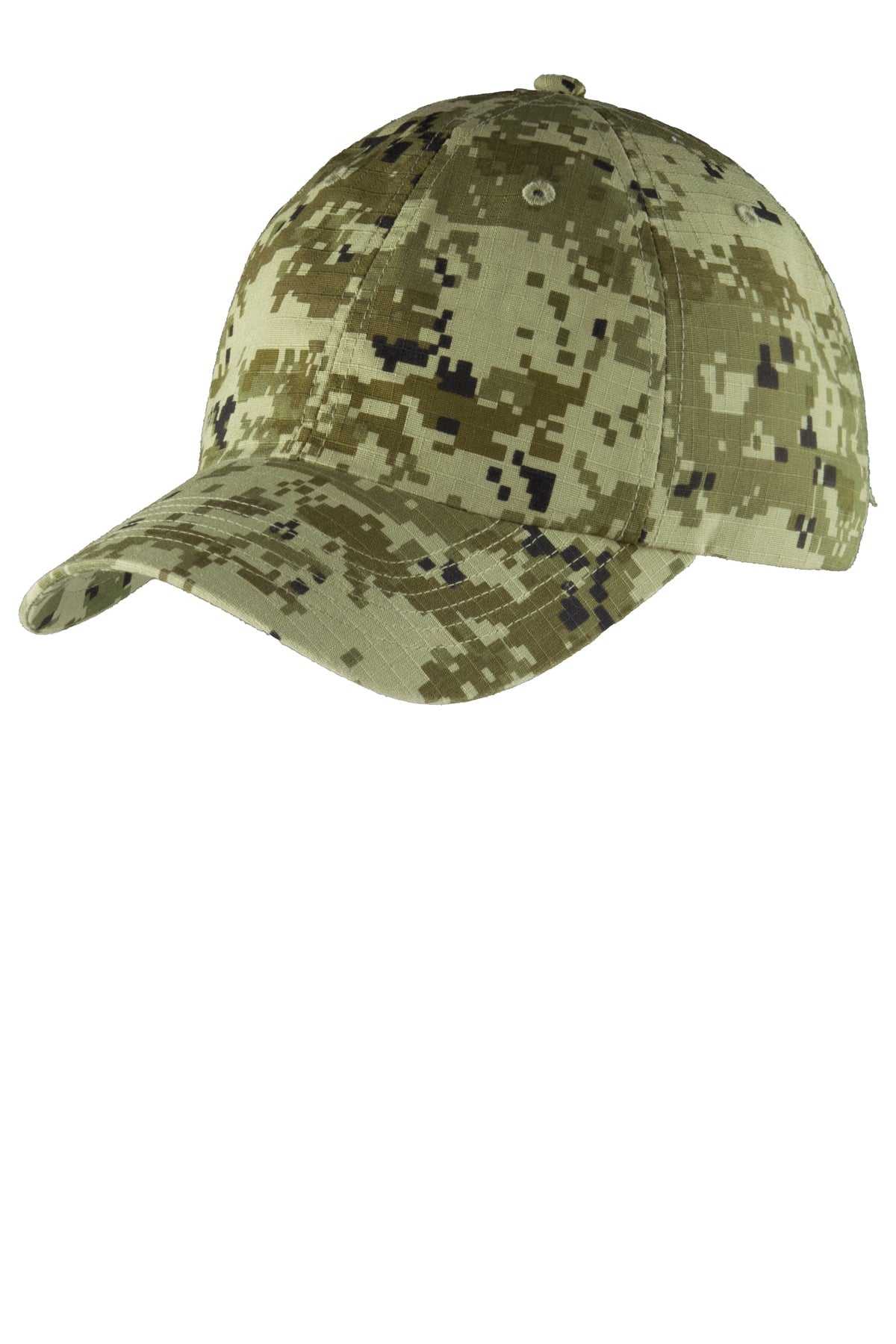 Port Authority Digital Ripstop Camouflage Custom Caps, Green Camo