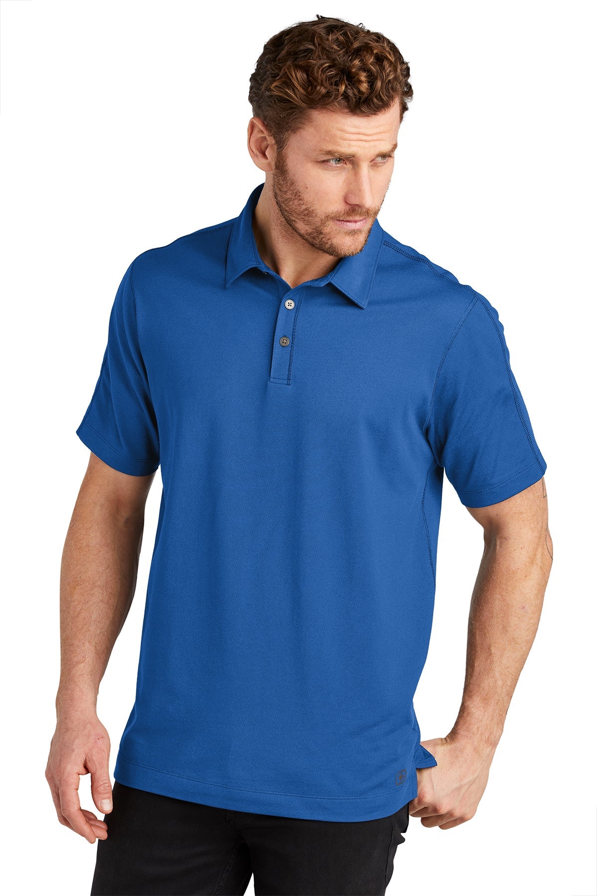 Electric blue polo outlet shirt