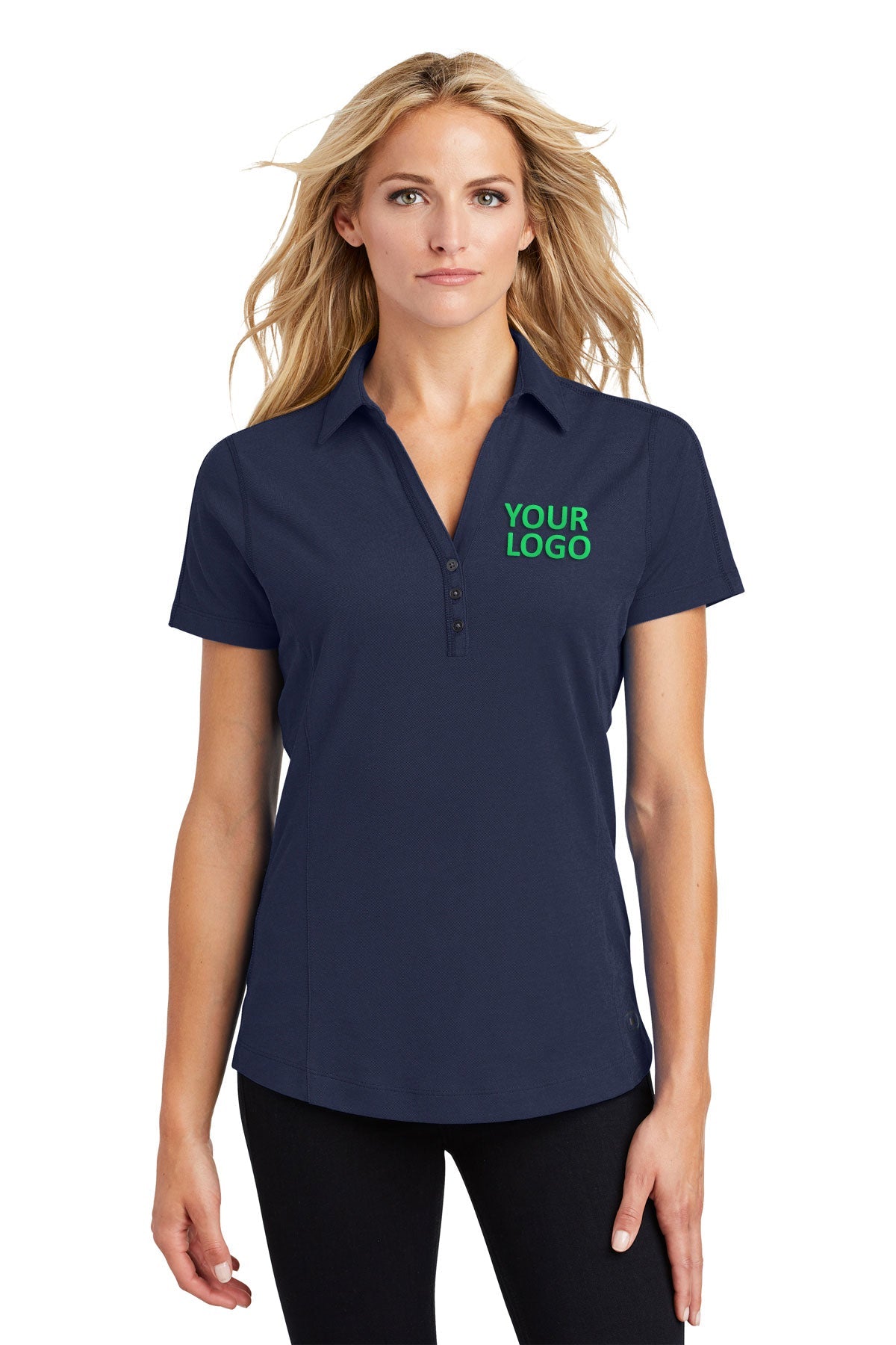 OGIO Navy LOG126 polo work shirts with company logo