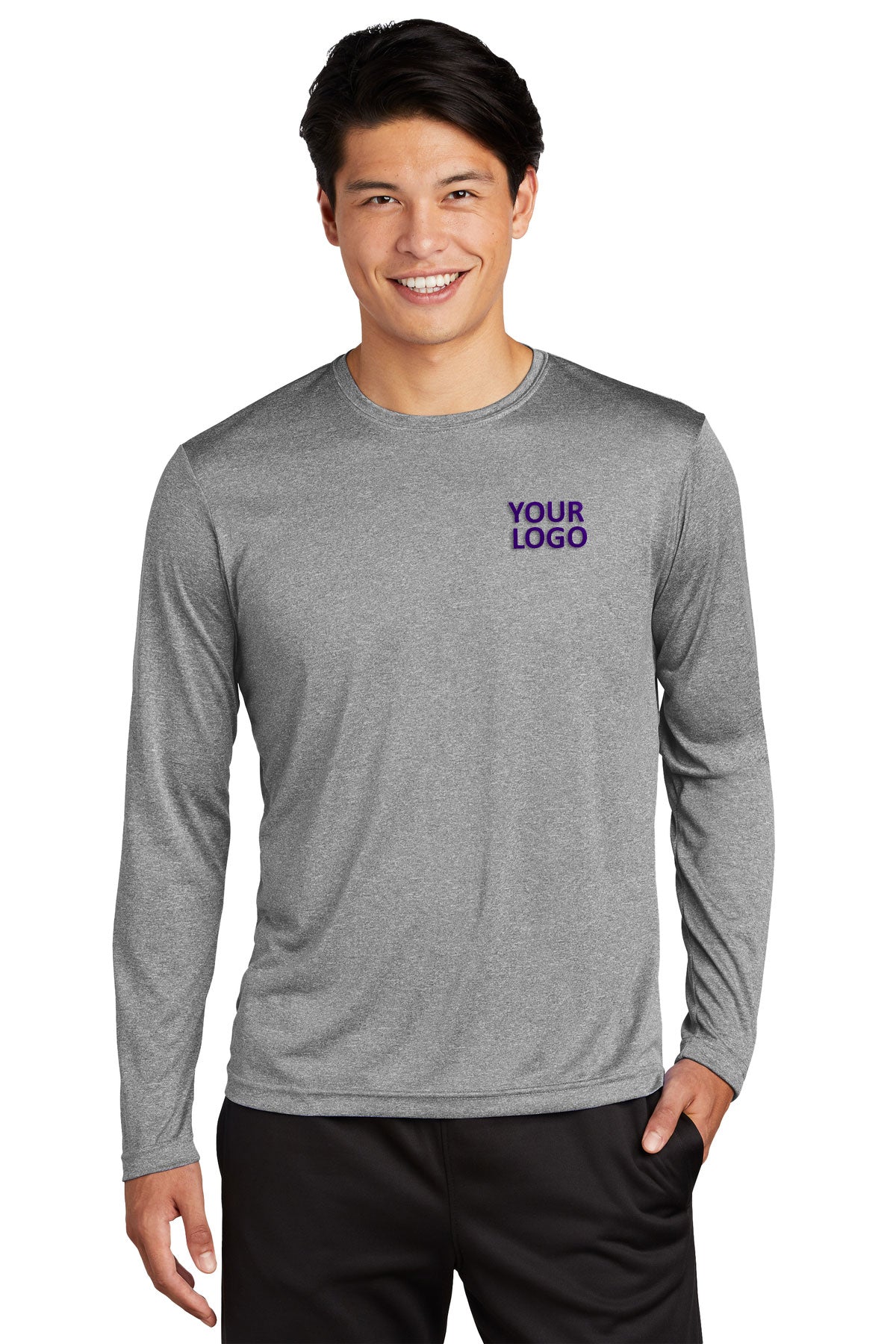 Sport-Tek Long Sleeve Heather Contender Tee