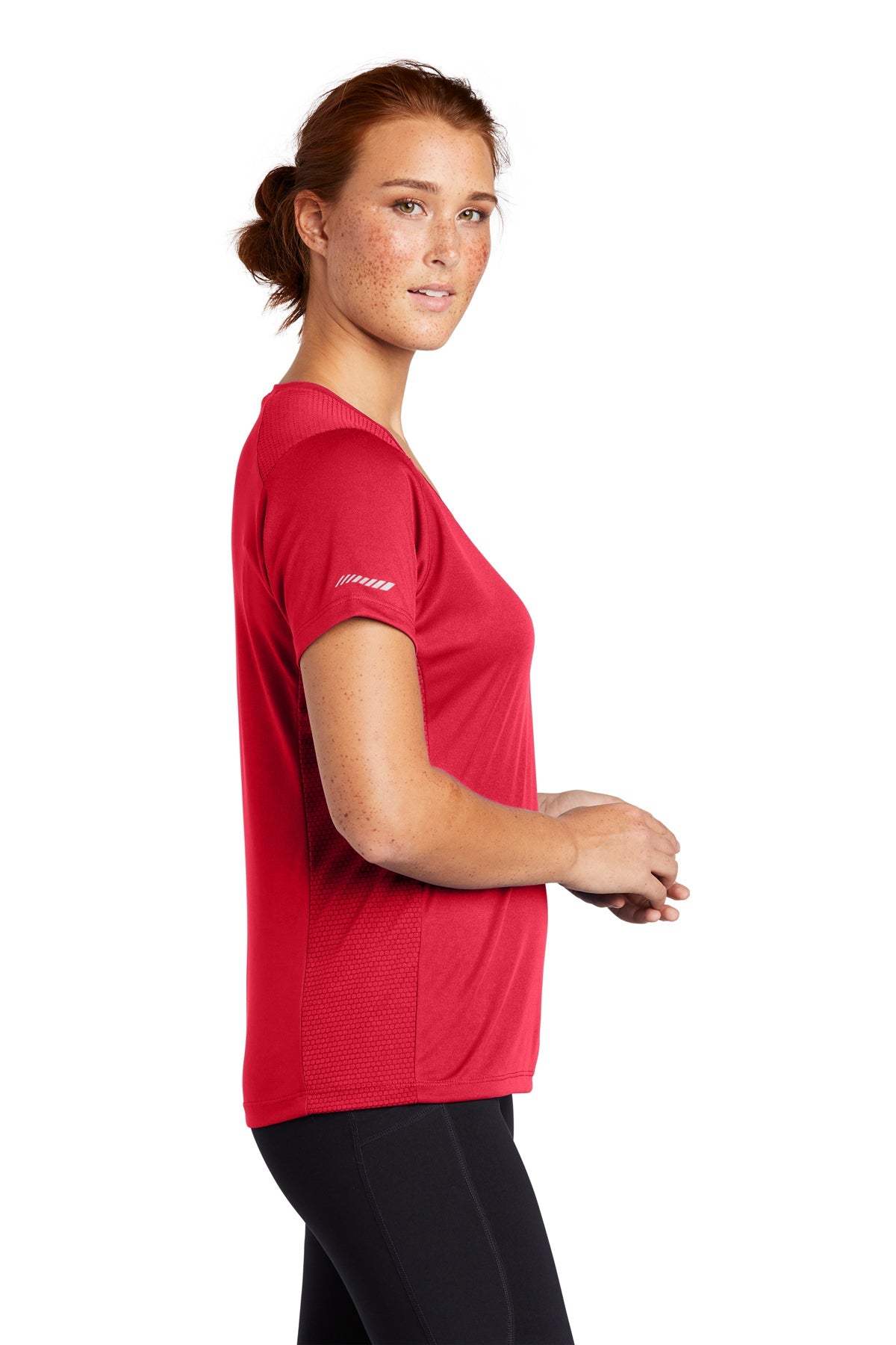 Sport-Tek Ladies PosiCharge Elevate Scoop Neck Tee