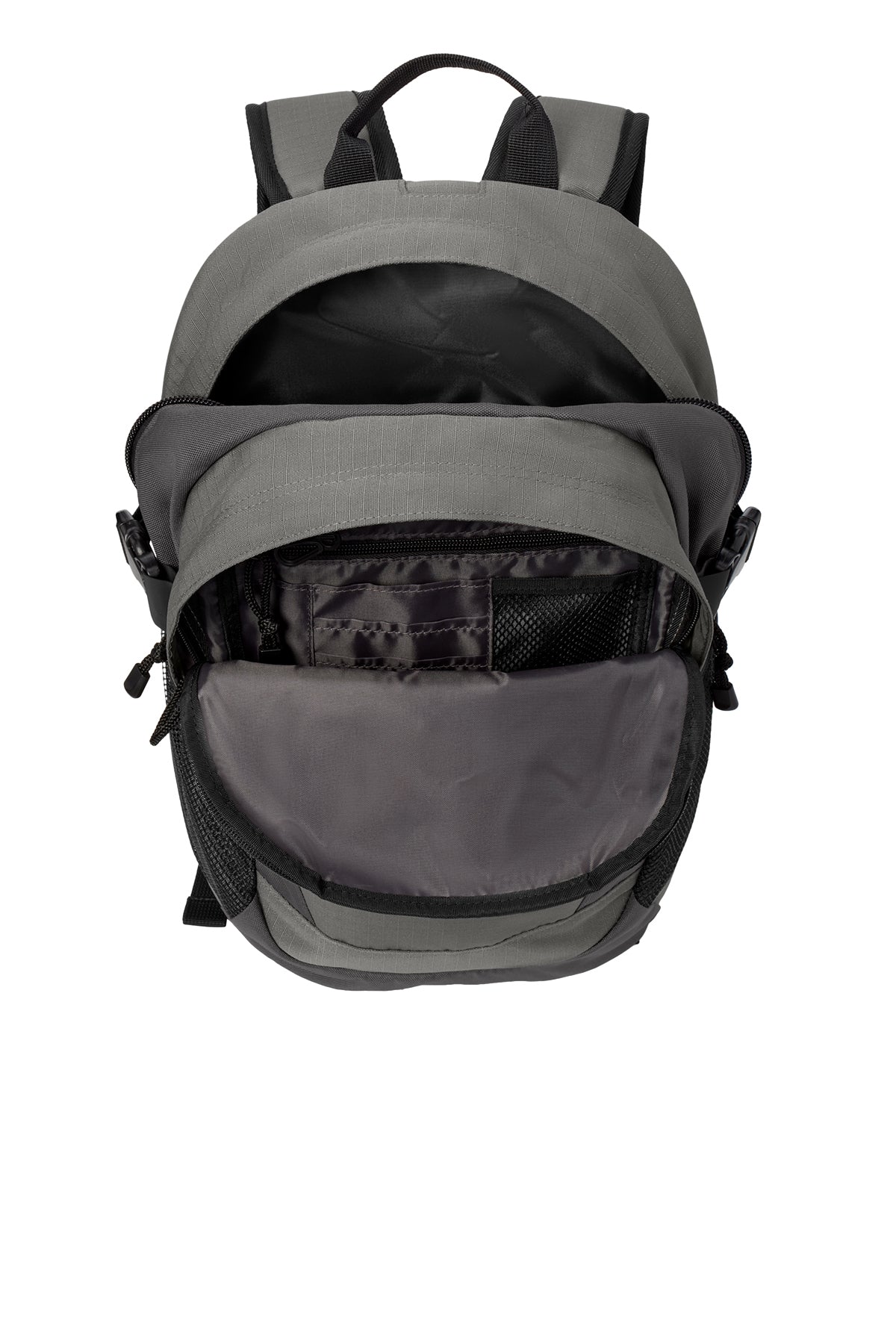 Branded Eddie Bauer Ripstop Backpack Pewter Grey/Grey Steel