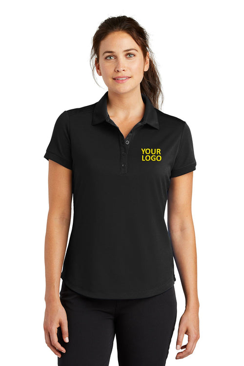 Nike Dri-FIT Players Modern Fit Custom Polos, Black