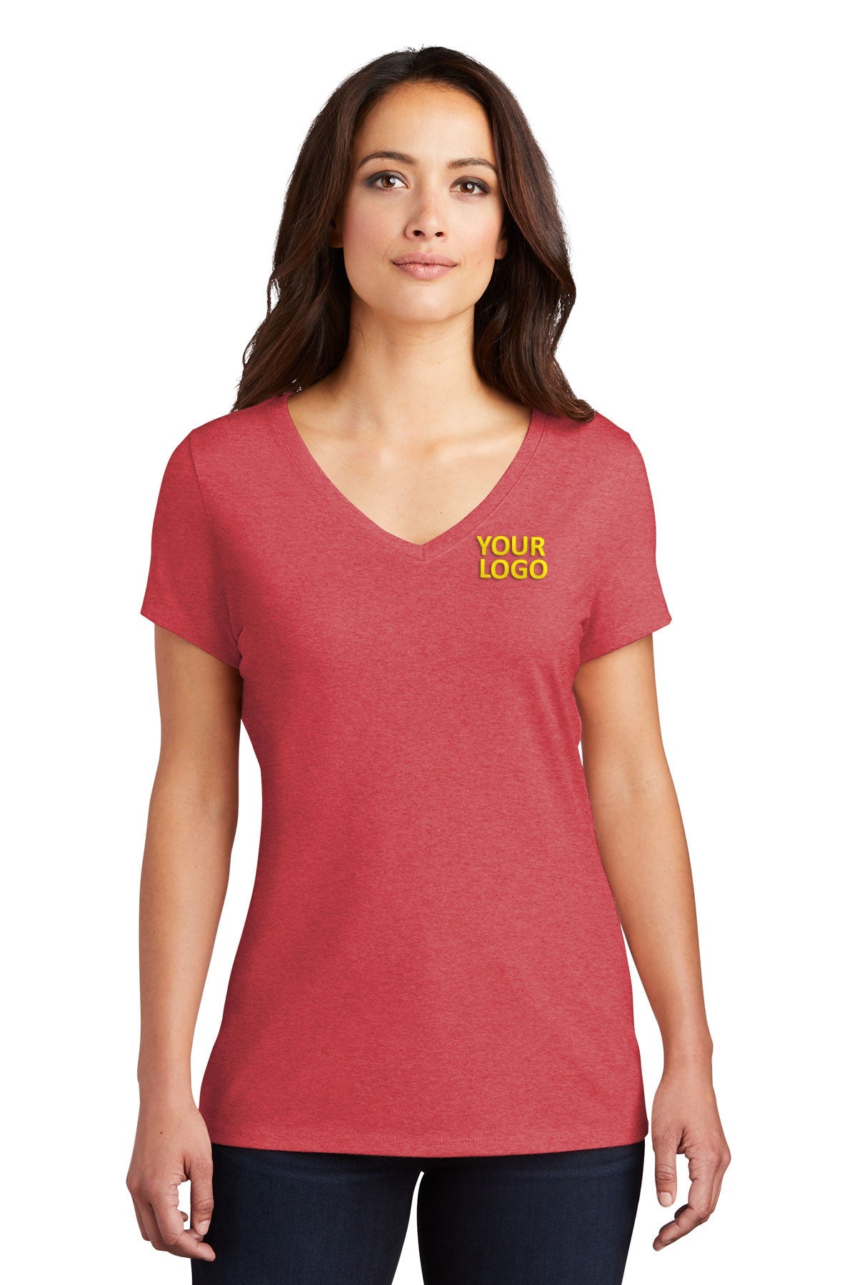 District Made Ladies Perfect Tri V-Neck Tee