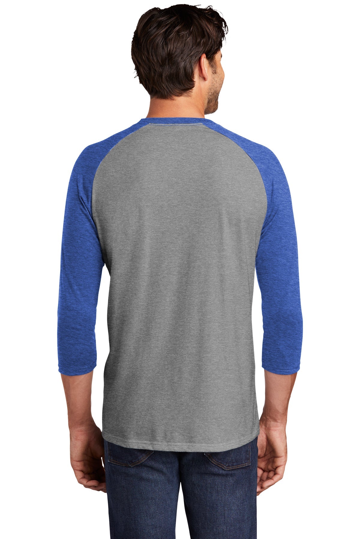 District Made Mens Perfect Tri 3/4-Sleeve Raglan