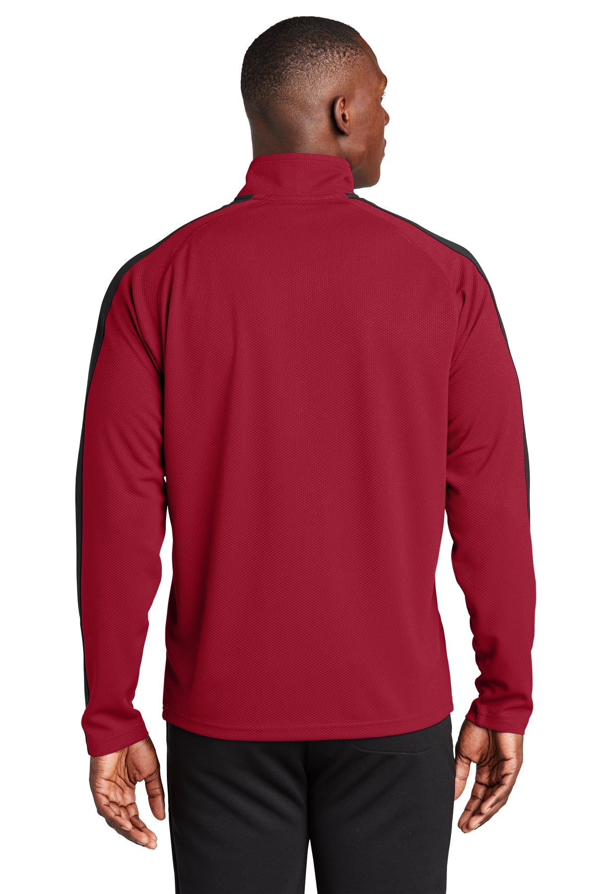 sport-tek_st861 _deep red/ black_company_logo_sweatshirts