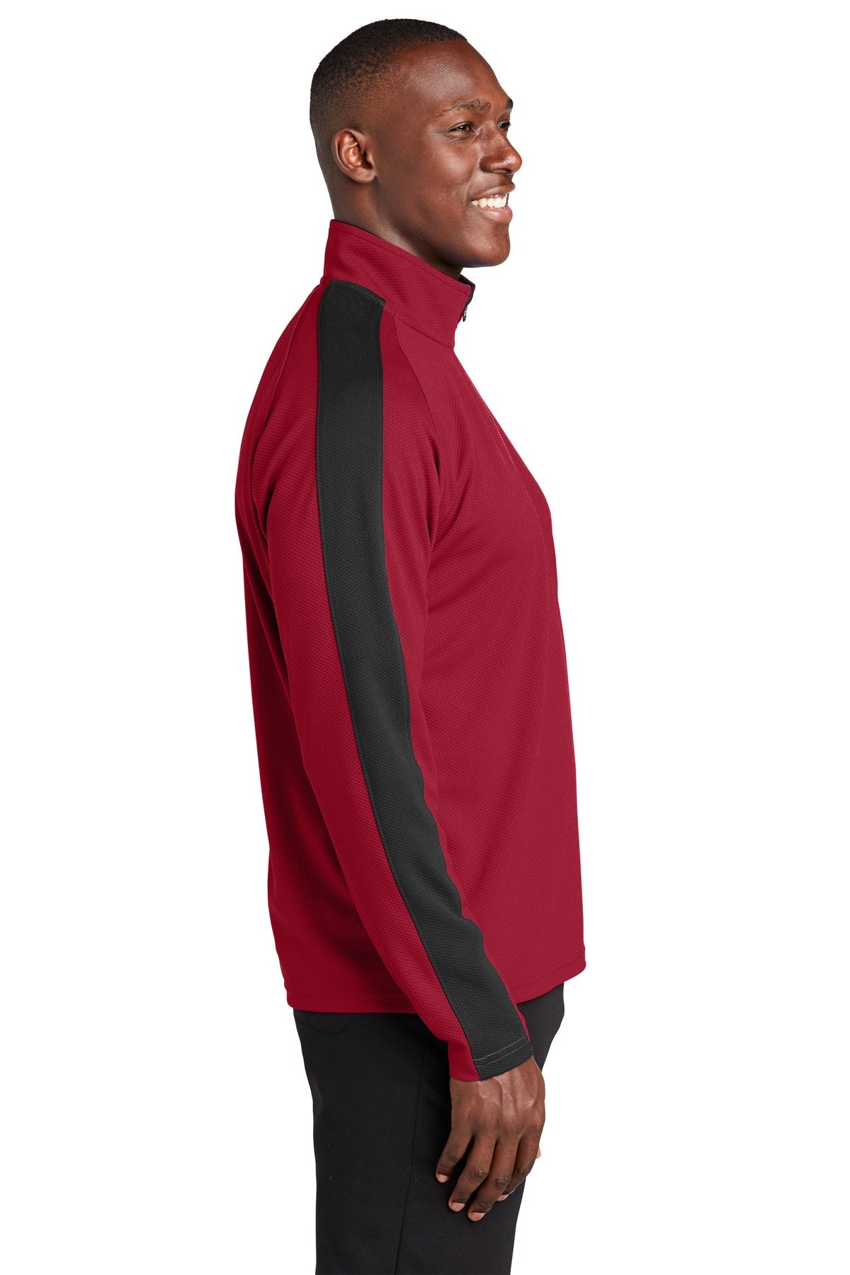 sport-tek_st861 _deep red/ black_company_logo_sweatshirts