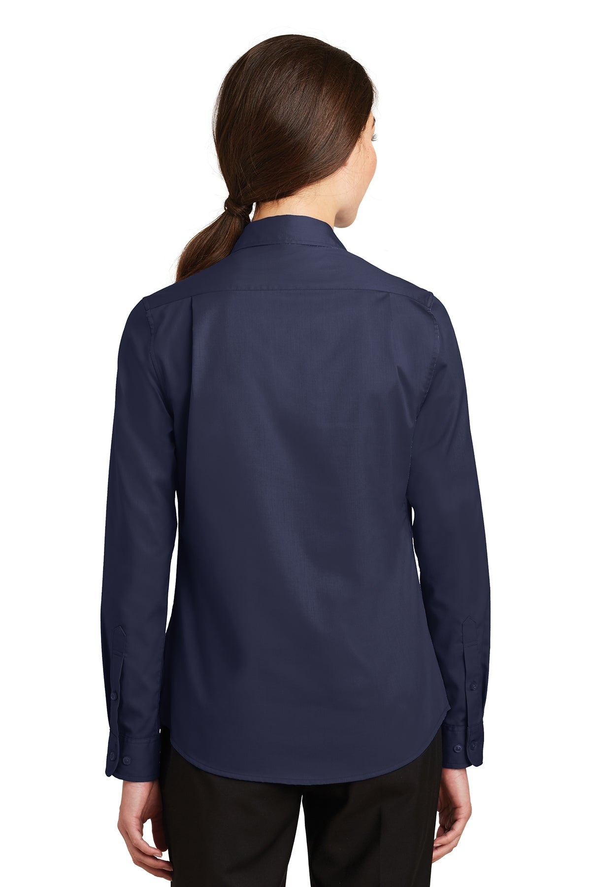 Port Authority Ladies SuperPro Custom Twill Shirts, True Navy