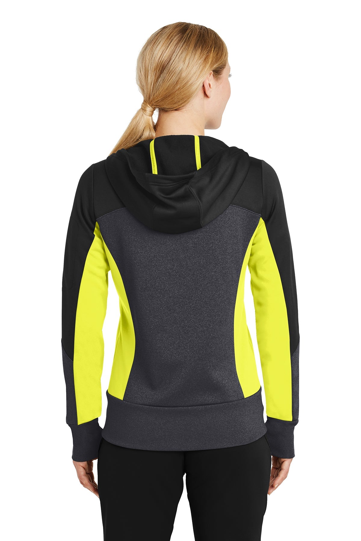 sport-tek_lst245 _black/ graphite heather/ citron_company_logo_sweatshirts