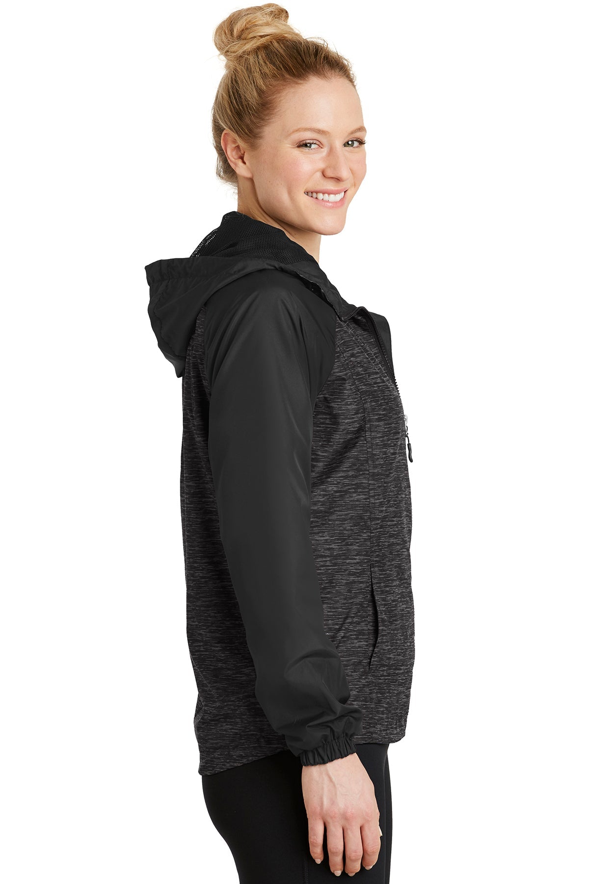 sport-tek_lst40 _black heather/ black_company_logo_jackets