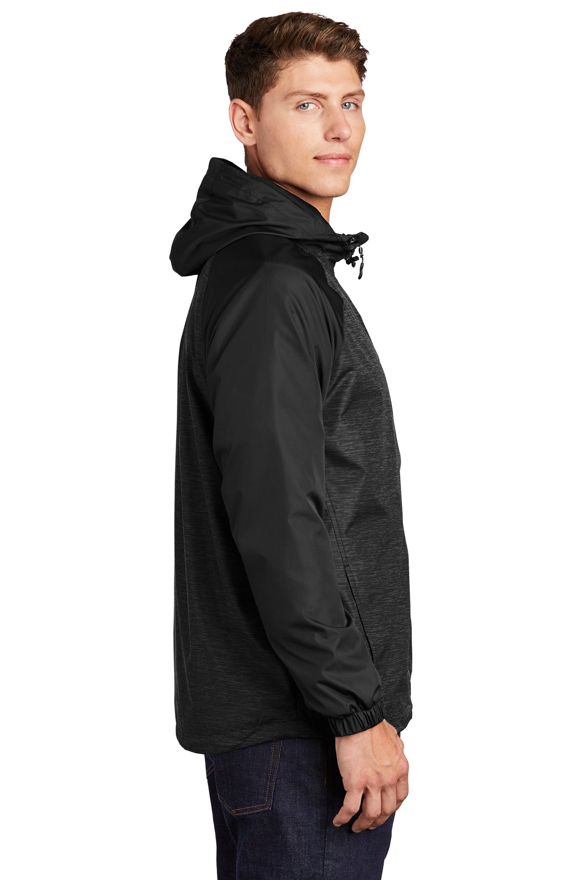 sport-tek_jst40 _black heather/ black_company_logo_jackets
