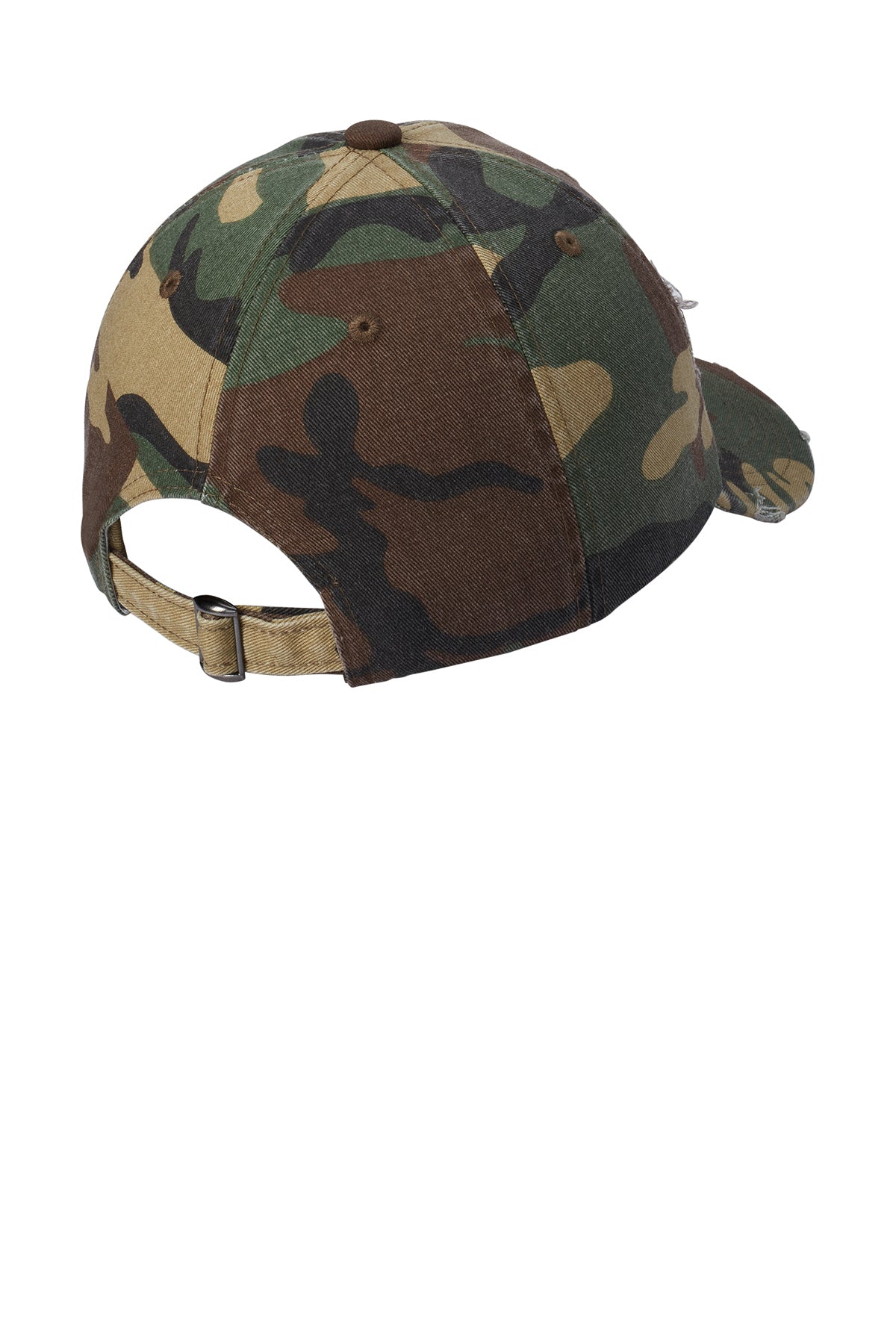 District Distressed Caps, Military Camo