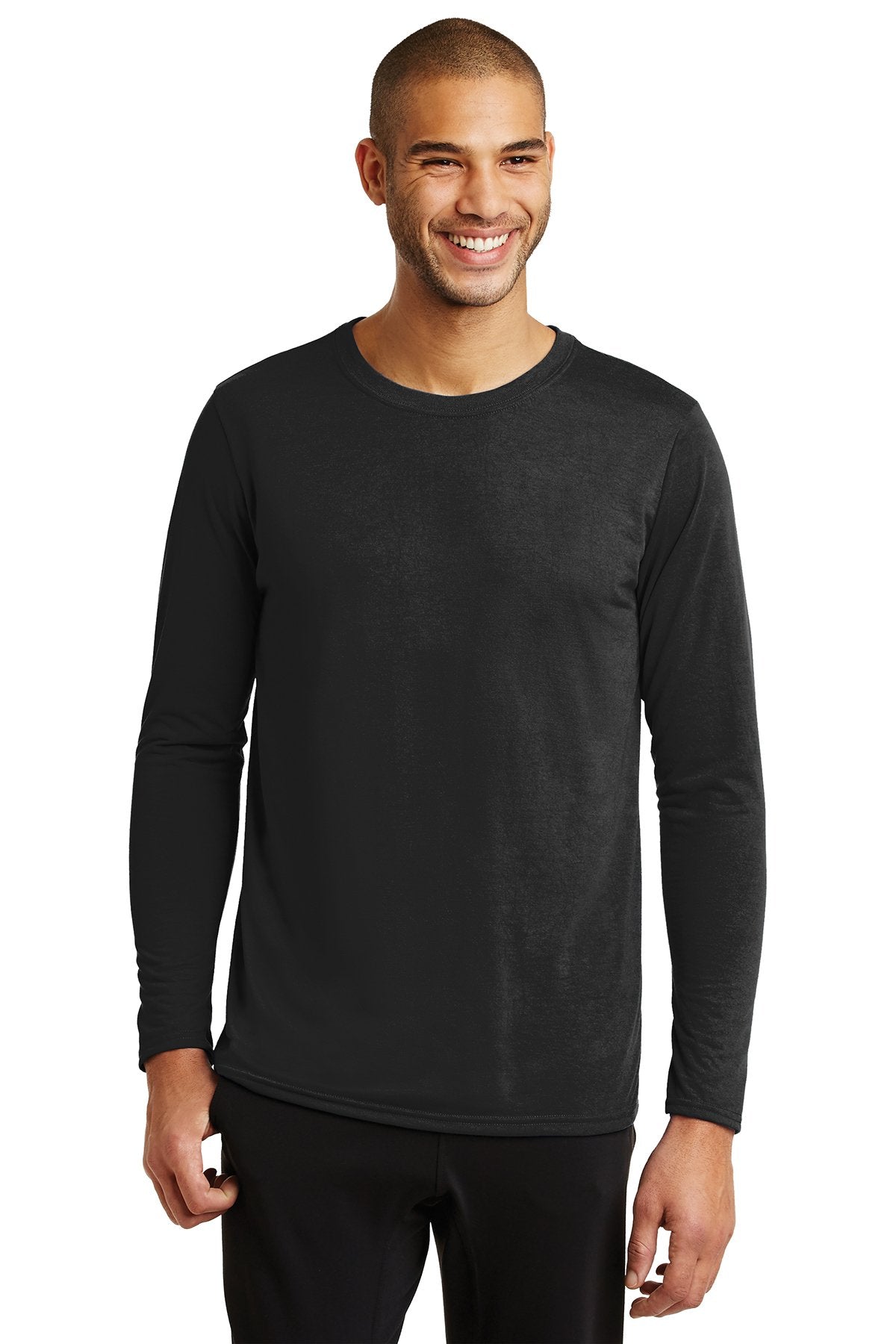 gildan performance long sleeve t shirt 42400 black