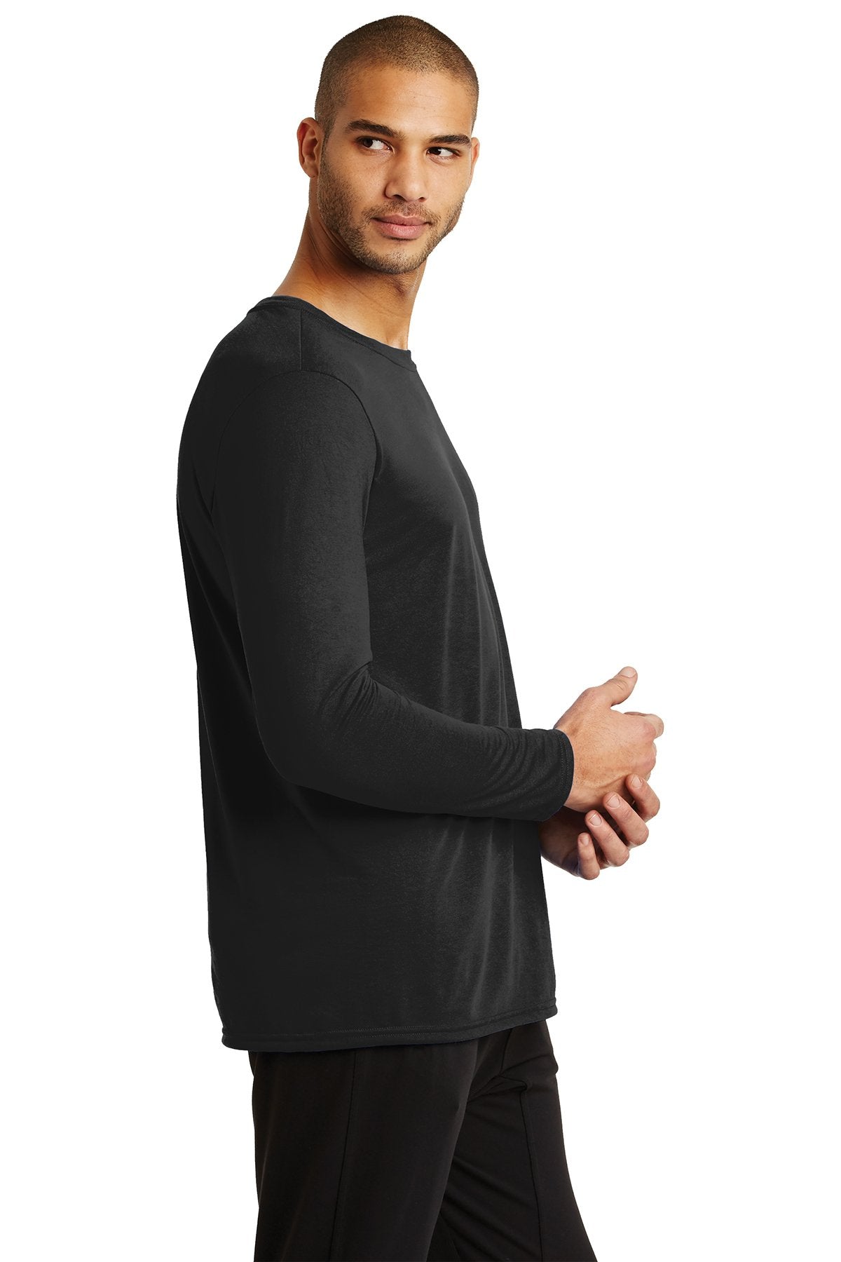 gildan performance long sleeve t shirt 42400 black