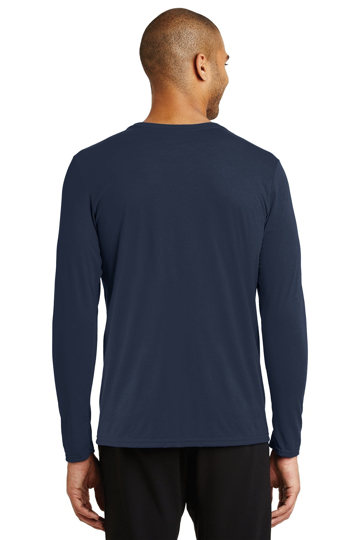 gildan performance long sleeve t shirt 42400 navy