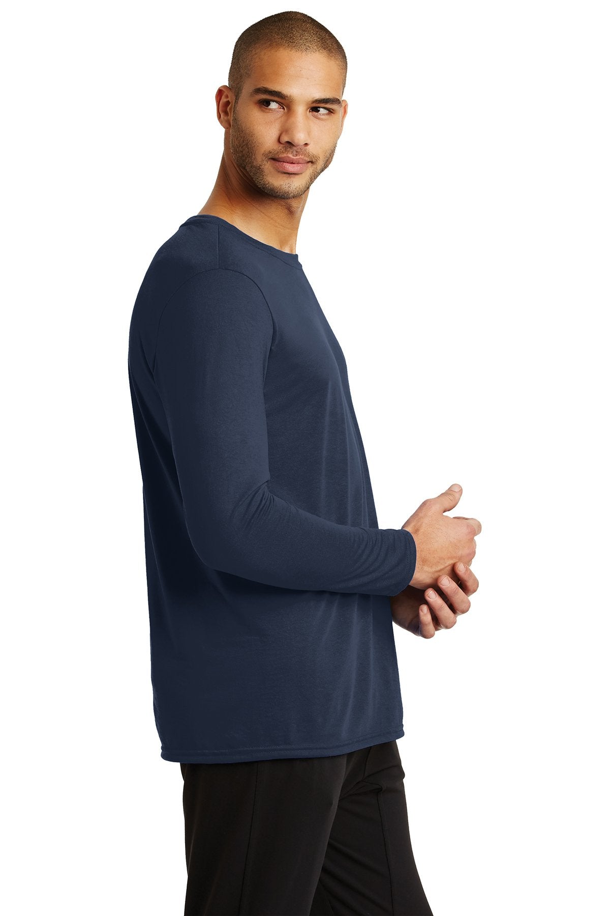 gildan performance long sleeve t shirt 42400 navy