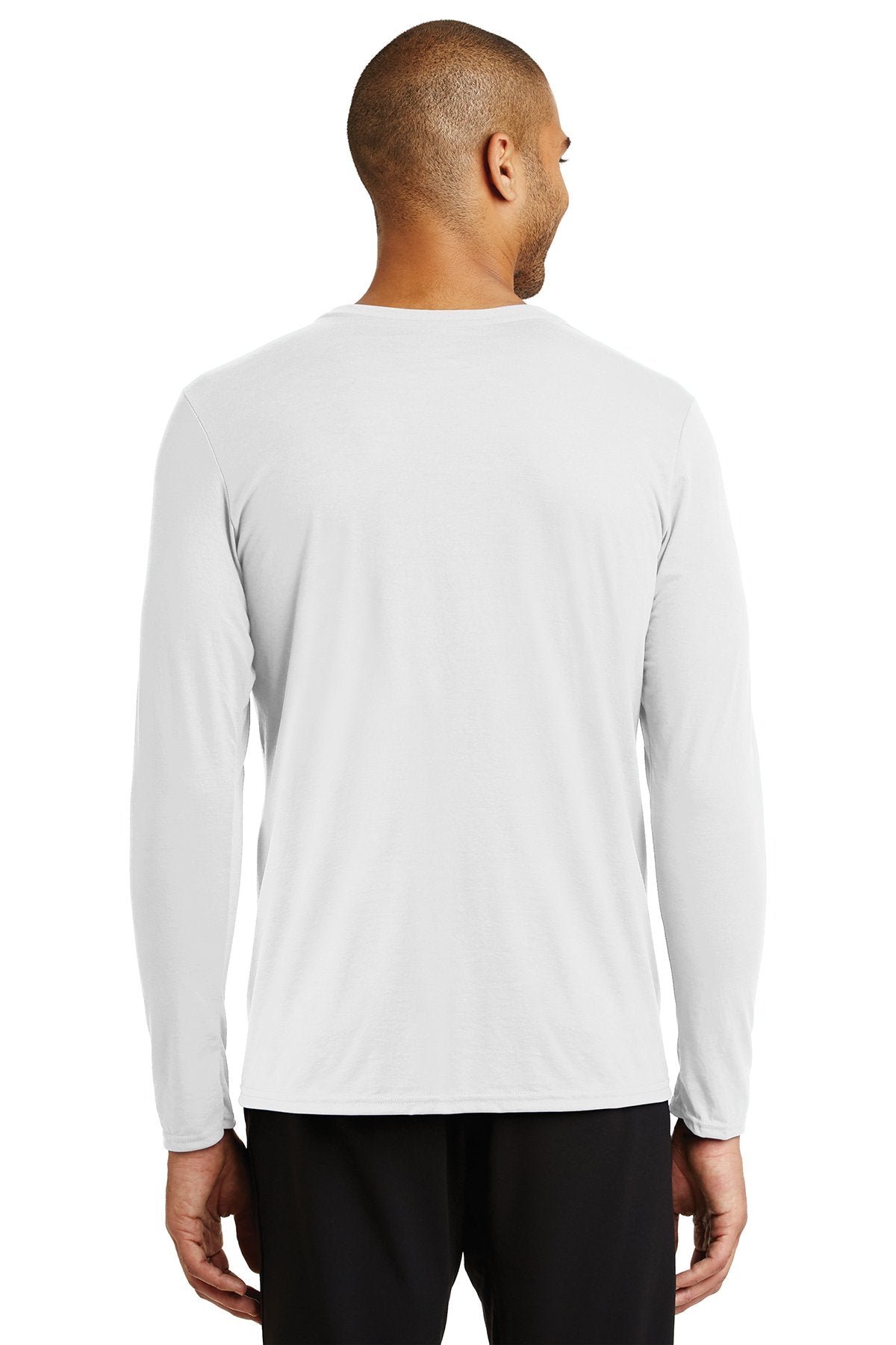 gildan performance long sleeve t shirt 42400 white