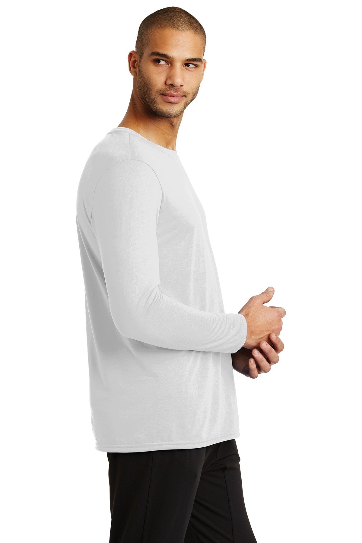 gildan performance long sleeve t shirt 42400 white