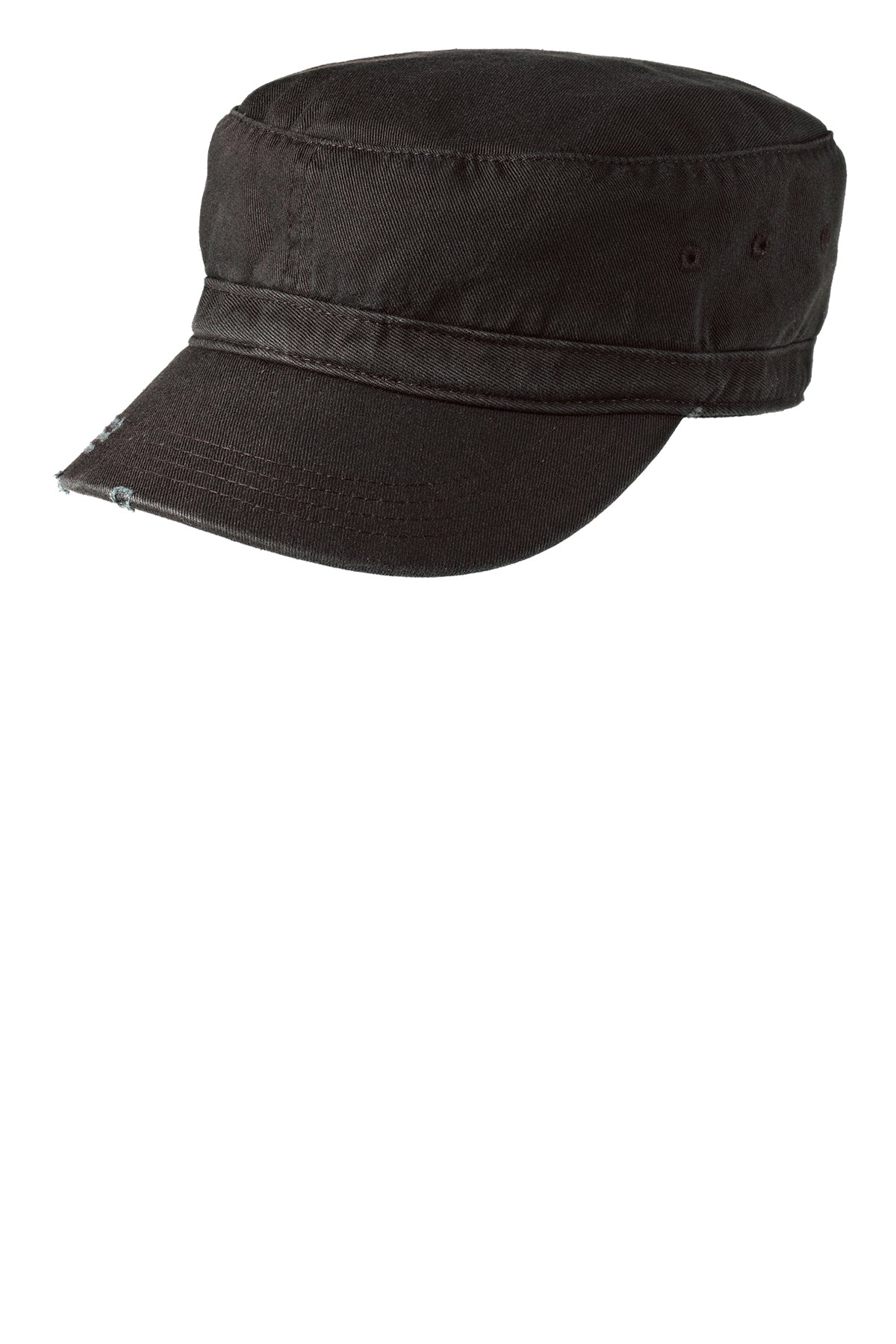District Distressed Military Hats, Black
