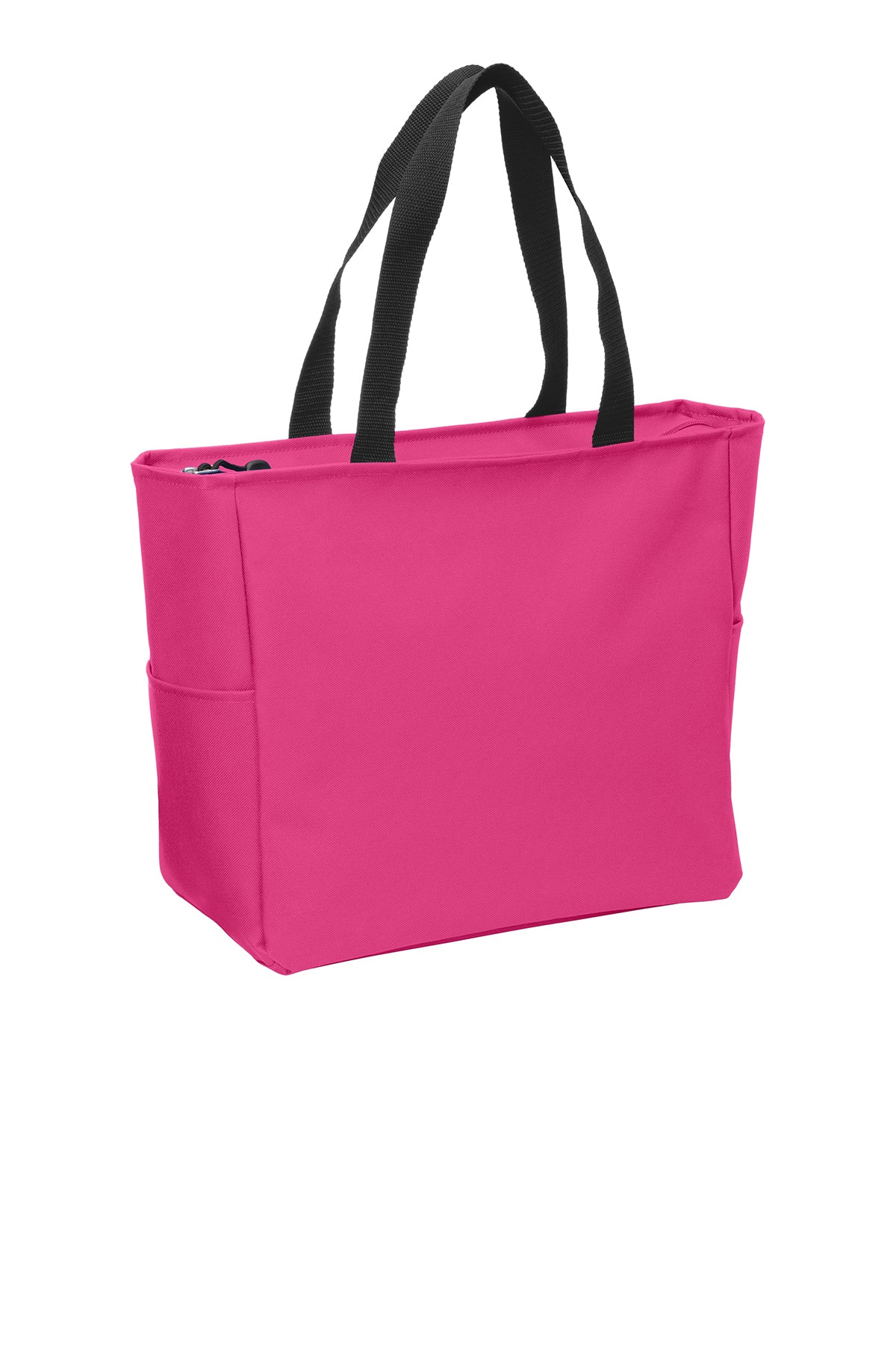 Port Authority Essential Zip Branded Tote, Pink Azalea