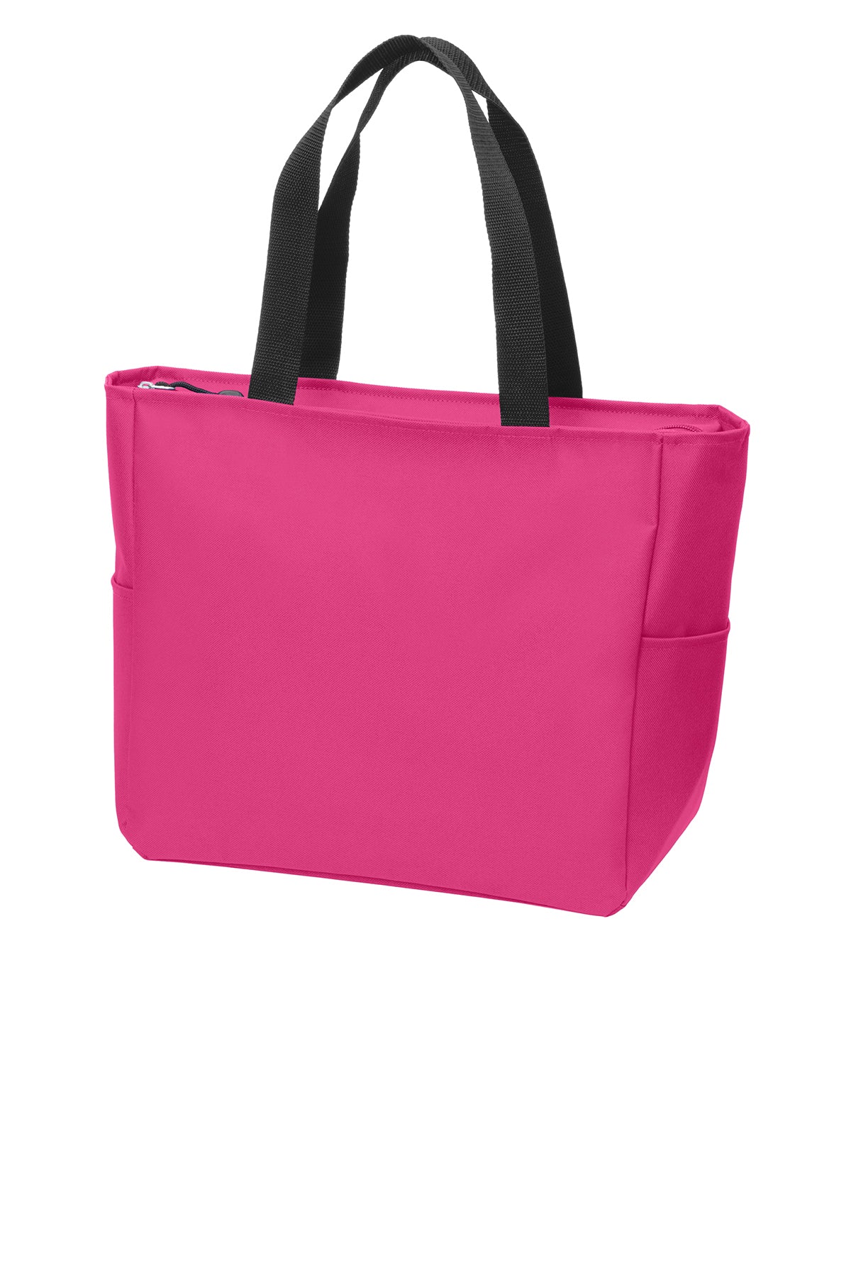 Port Authority Essential Zip Branded Tote, Pink Azalea