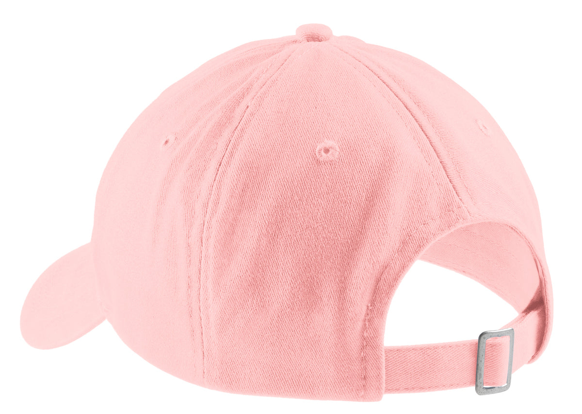 Port & Company Brushed Twill Customized Caps, Light Pink