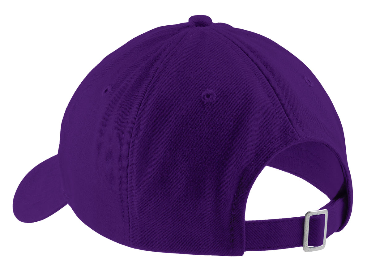 Port & Company Brushed Twill Custom Caps, Purple