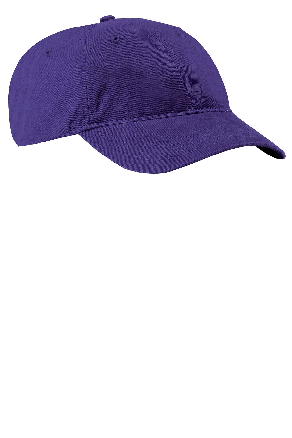 Port & Company Brushed Twill Custom Caps, Purple