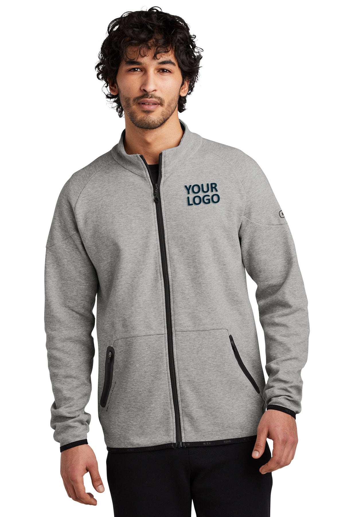 OGIO Endurance Aluminum Grey OE503 custom sweatshirts for business