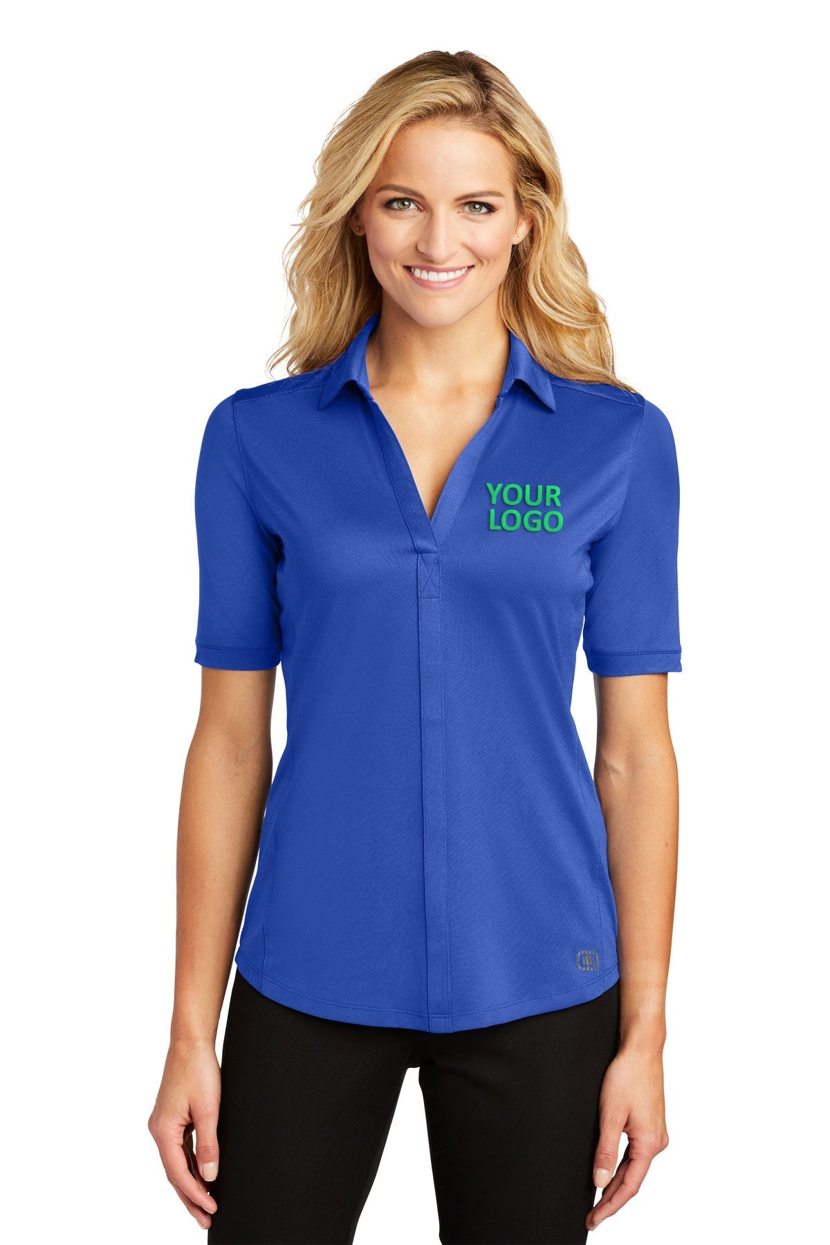 OGIO Enzyme Blue LOG130 polo shirts company logos