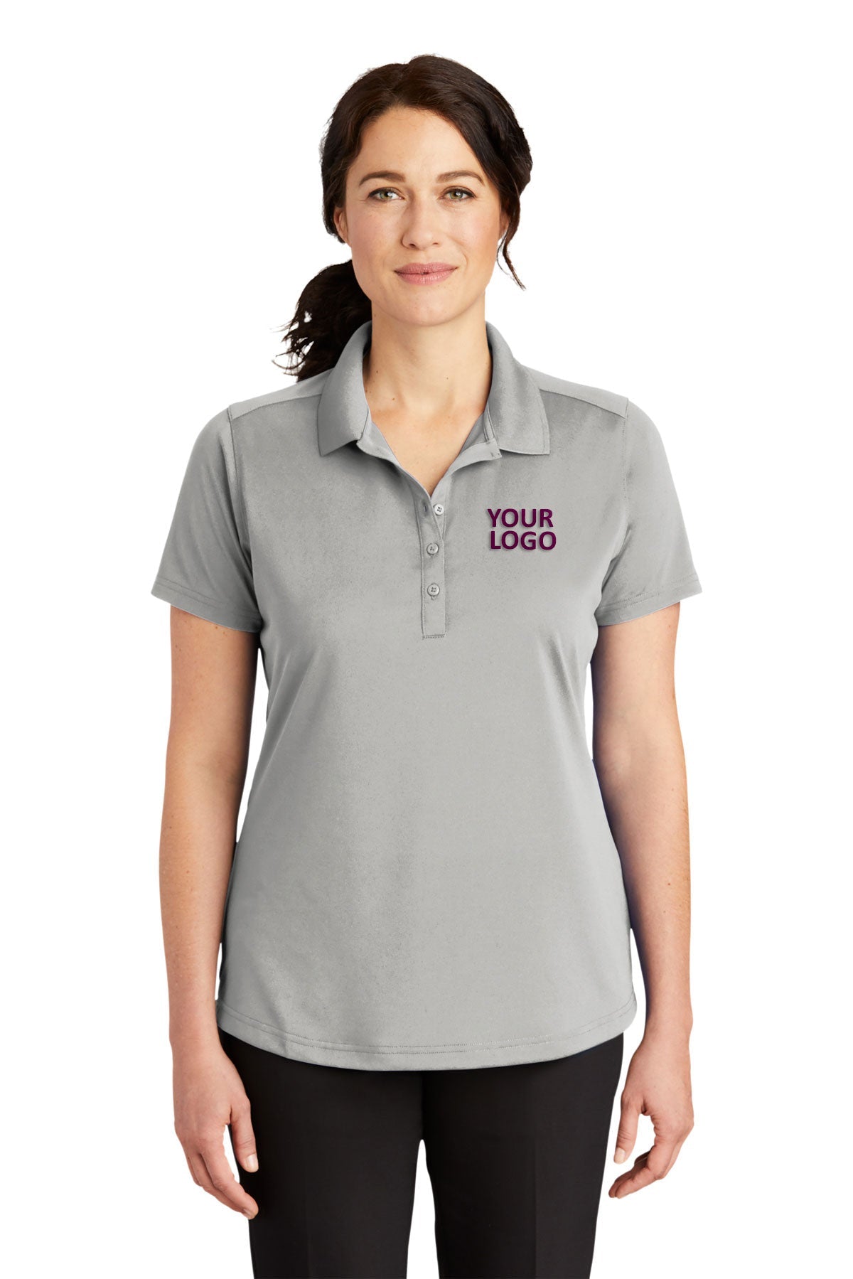 CornerStone Light Grey CS419 polo shirts with company logo