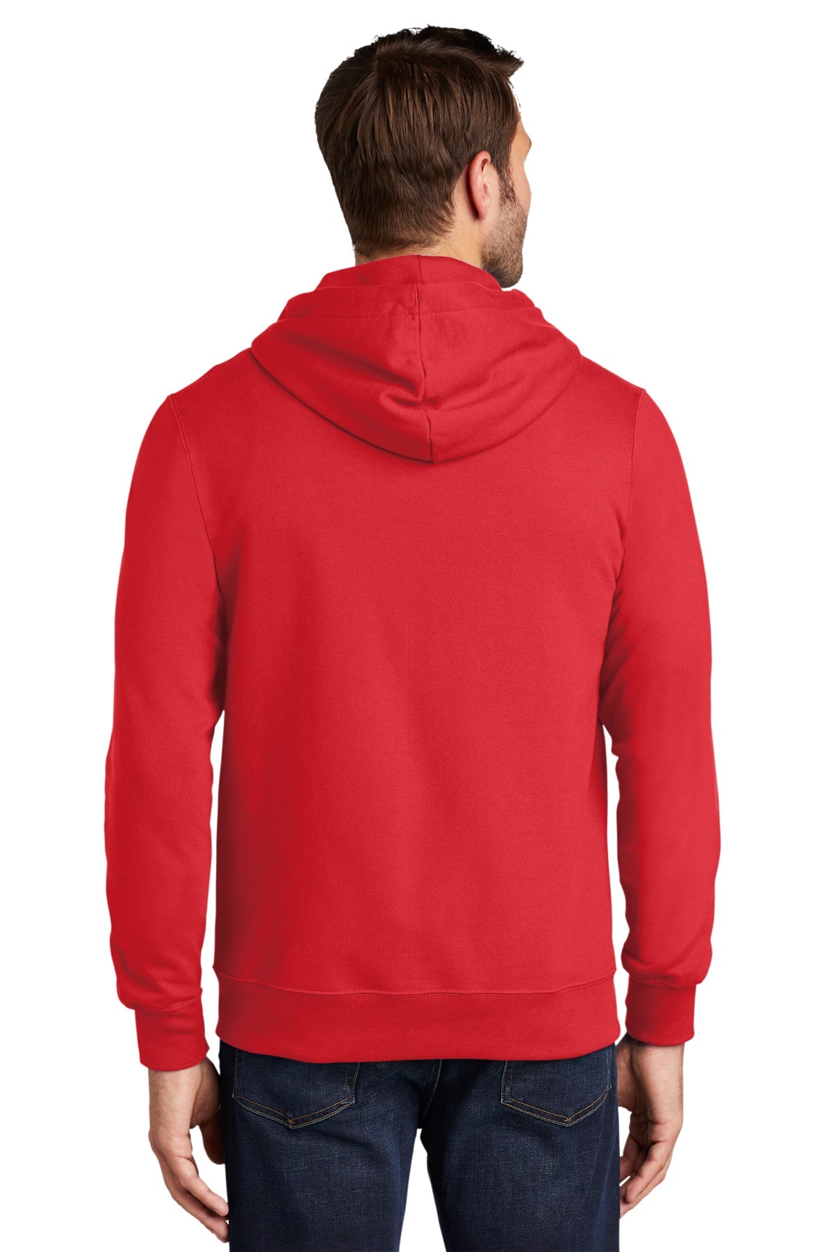 port & company_pc850zh _bright red_company_logo_sweatshirts