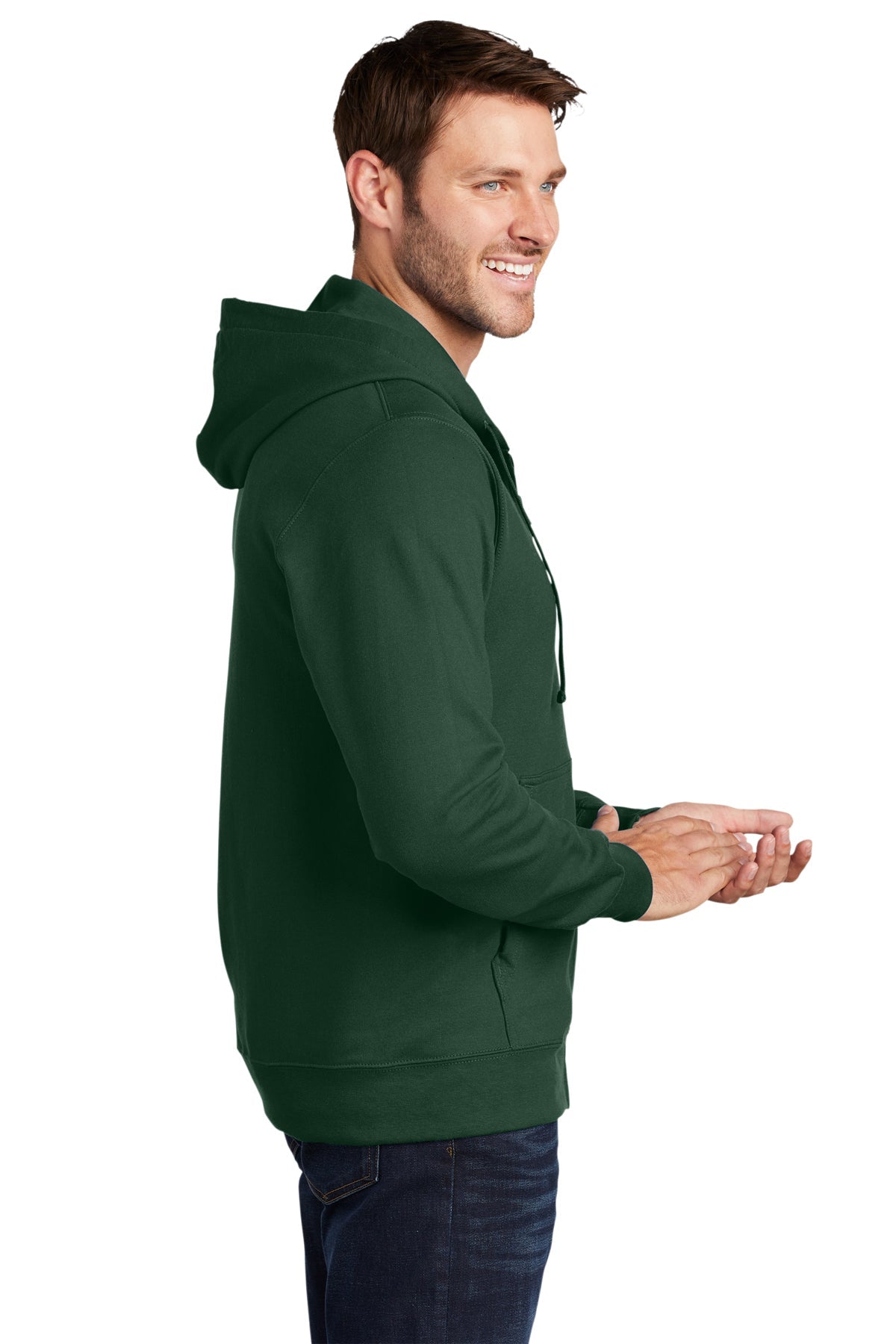 port & company_pc850zh _forest green_company_logo_sweatshirts