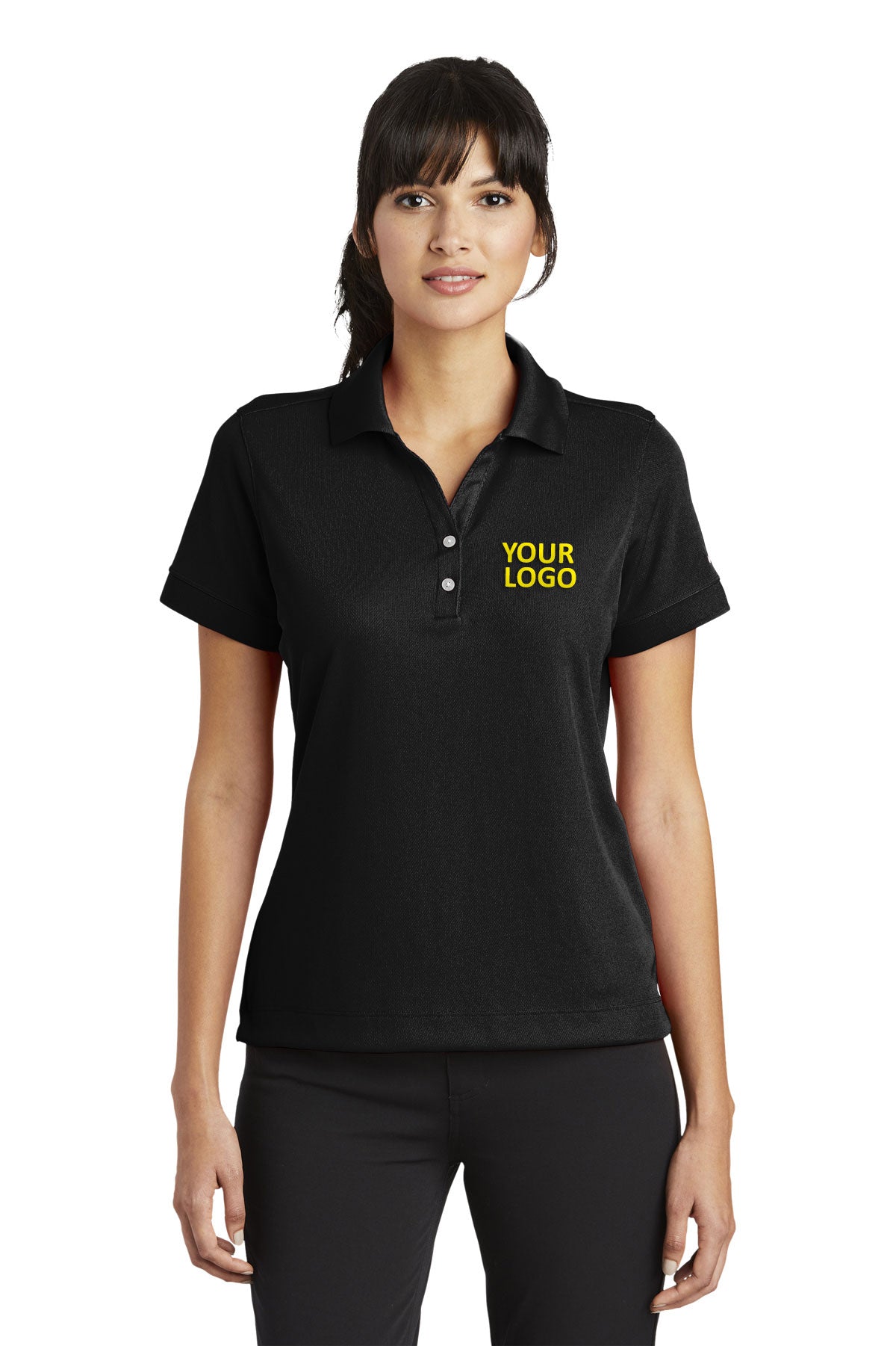 nike black 286772 custom polo shirts for work