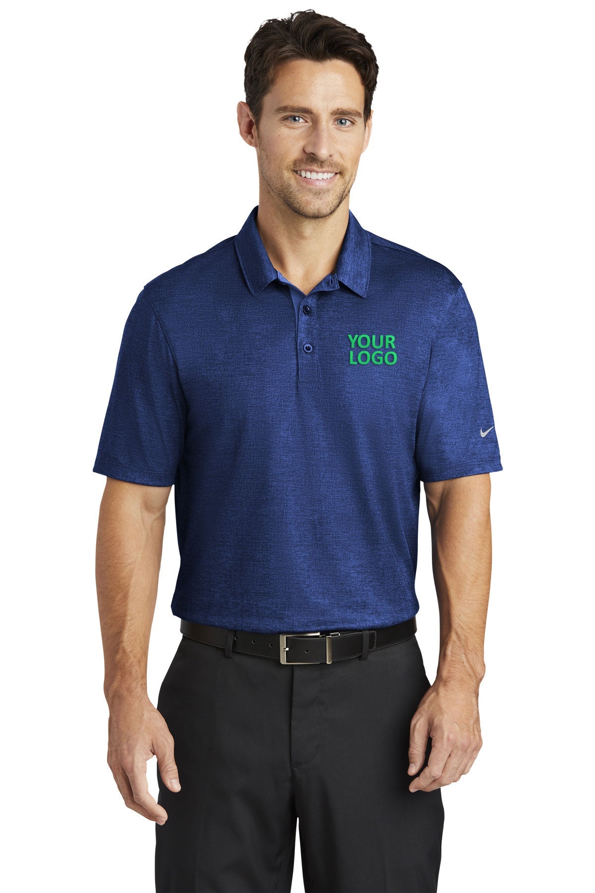 nike old royal/ marine 838965 custom logo polo shirts embroidered