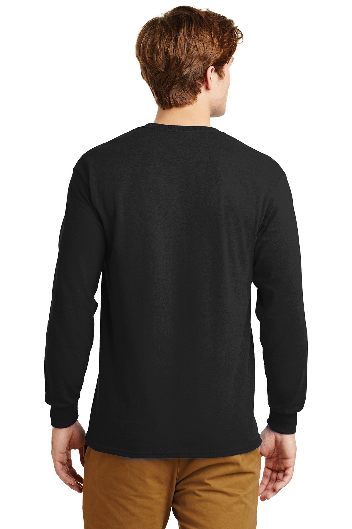 gildan ultra cotton long sleeve t shirt g2400 black