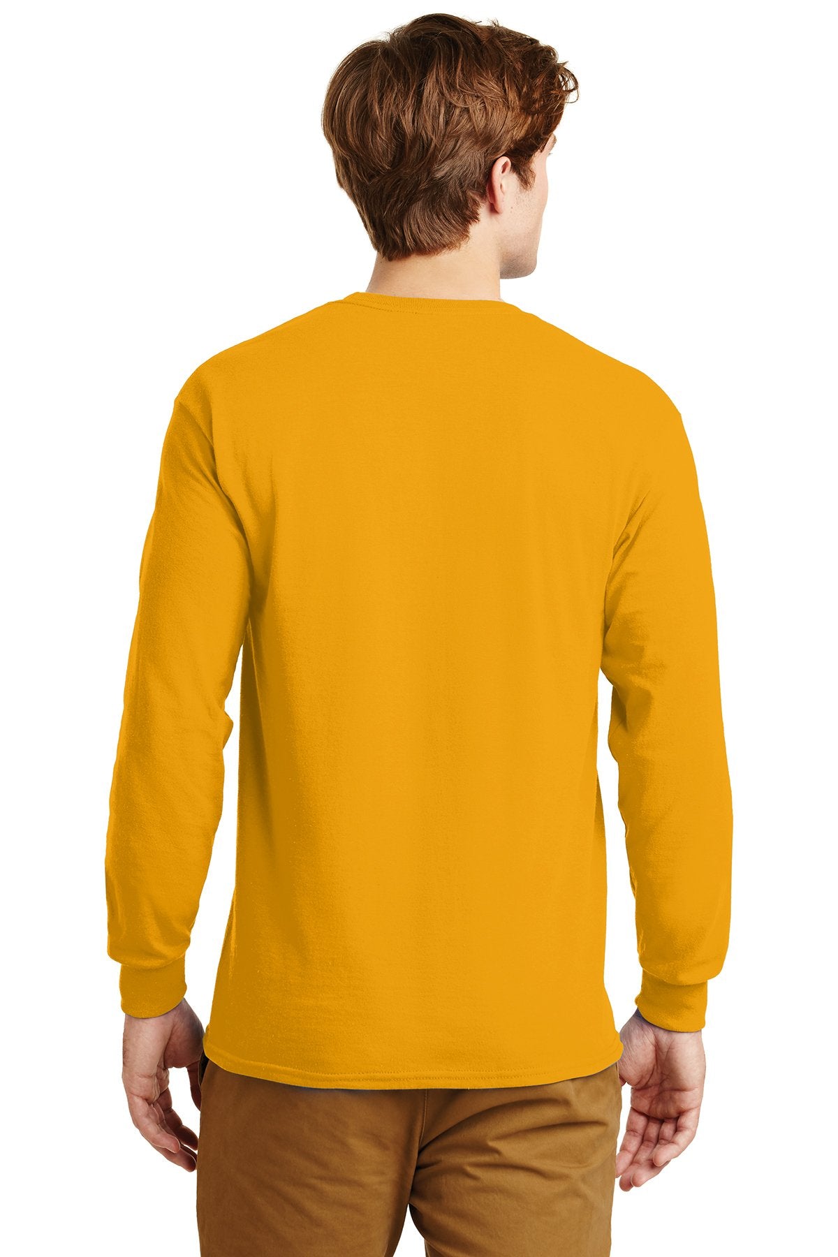 gildan ultra cotton long sleeve t shirt g2400 gold